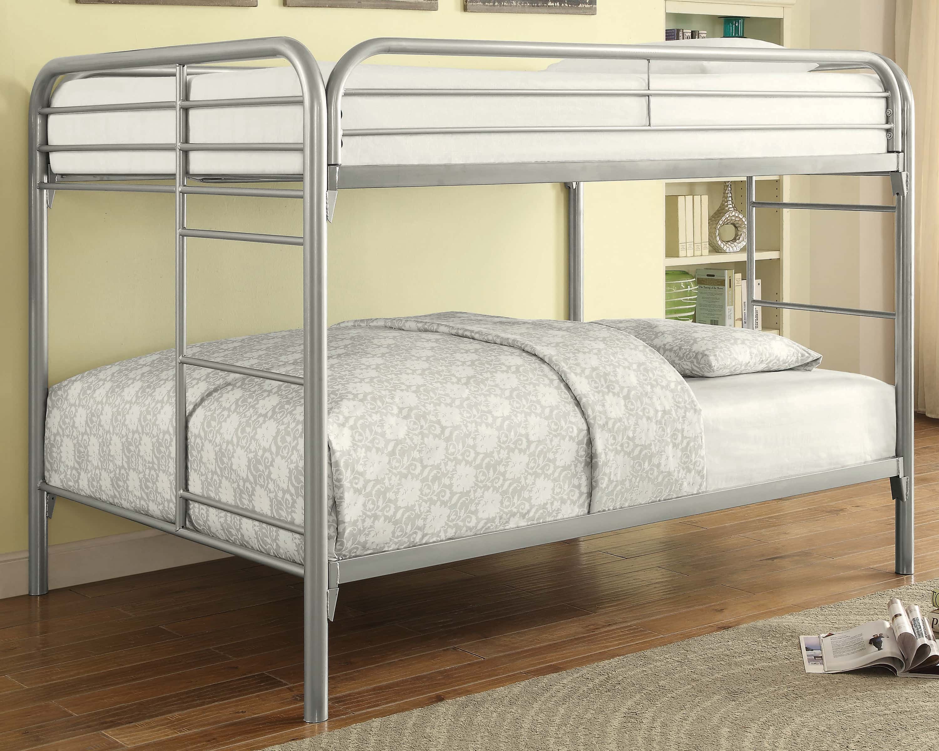 silver bunk beds