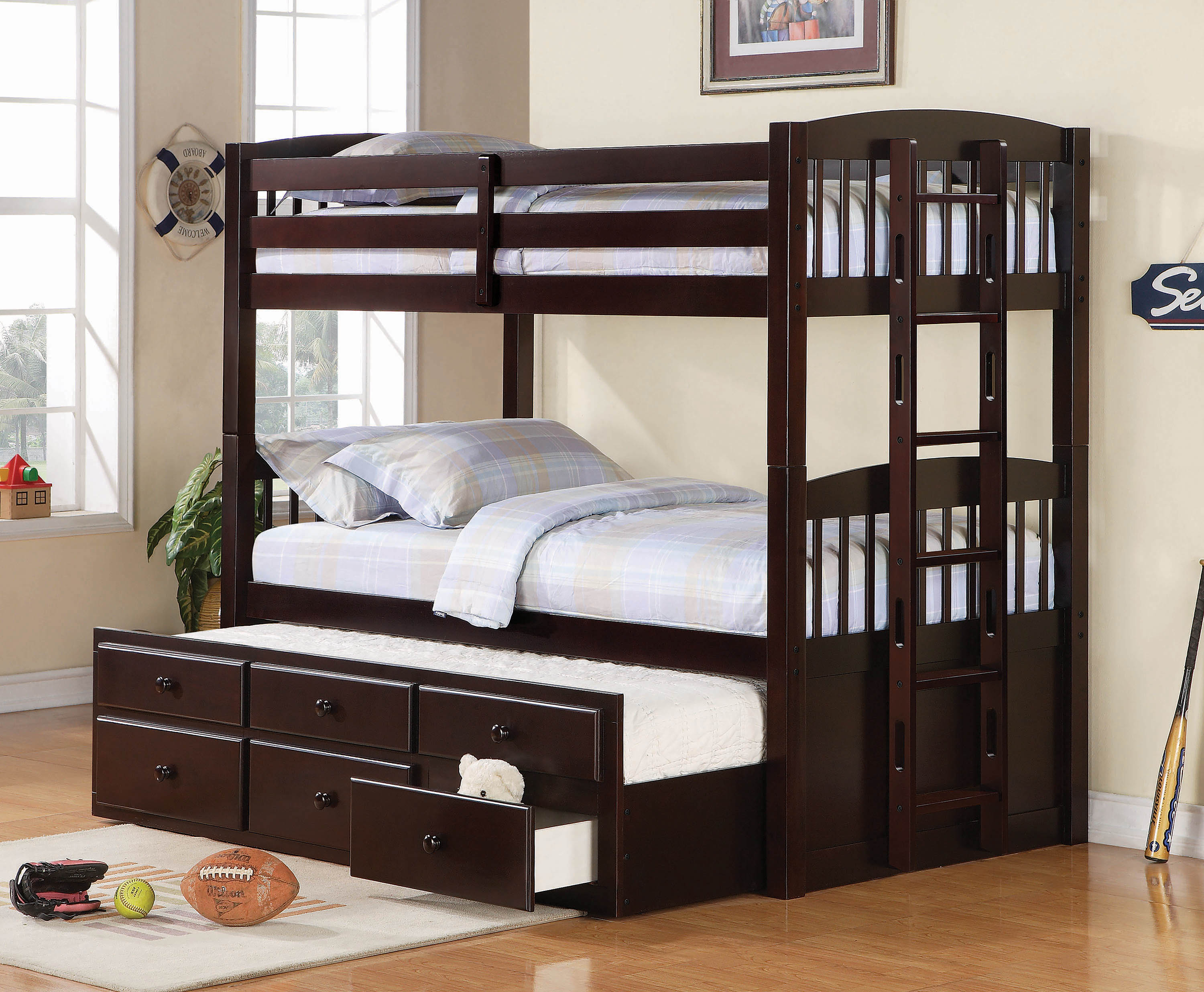 Image result for bunk beds with trundle