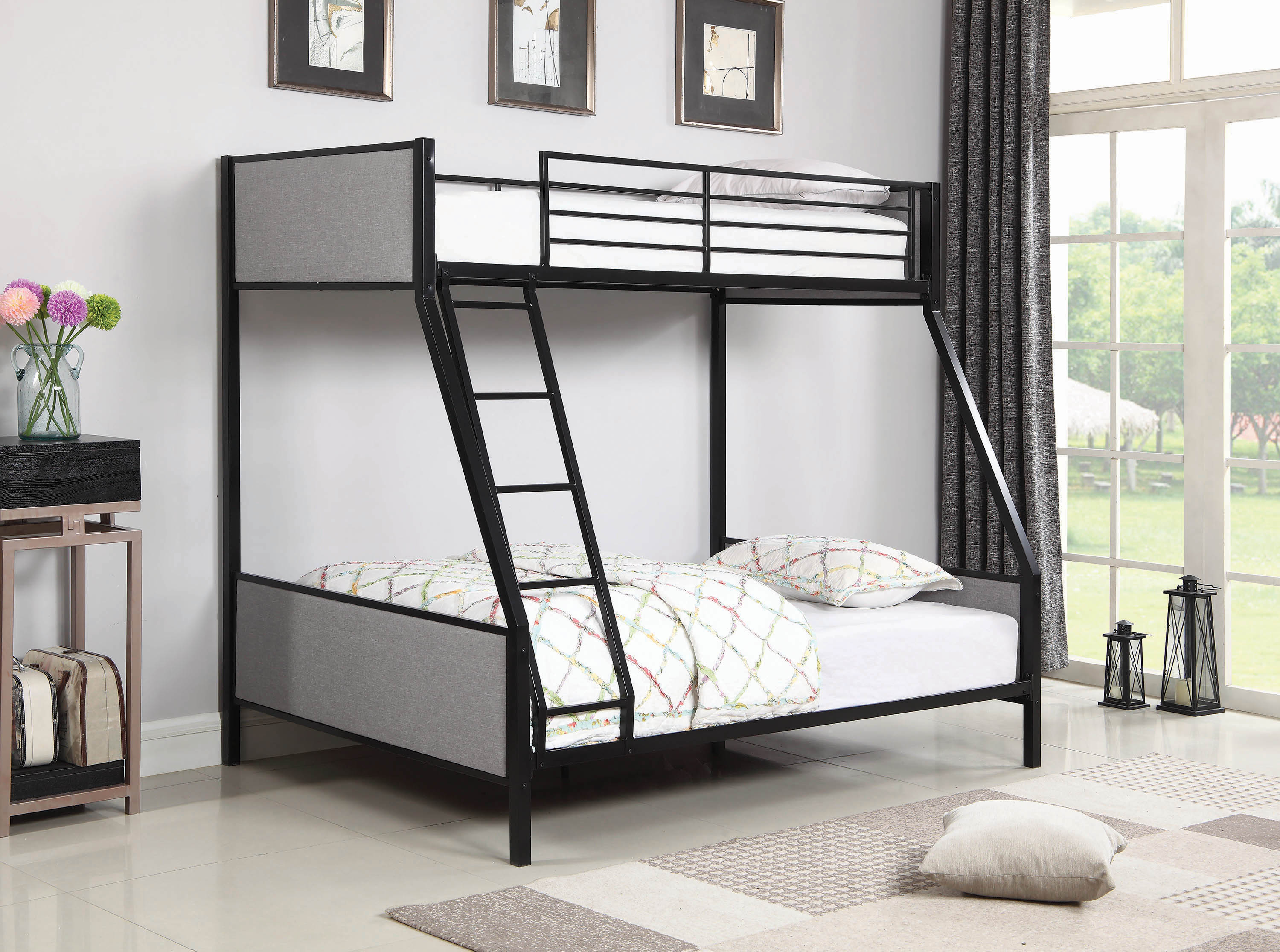coaster bunk beds twin over full