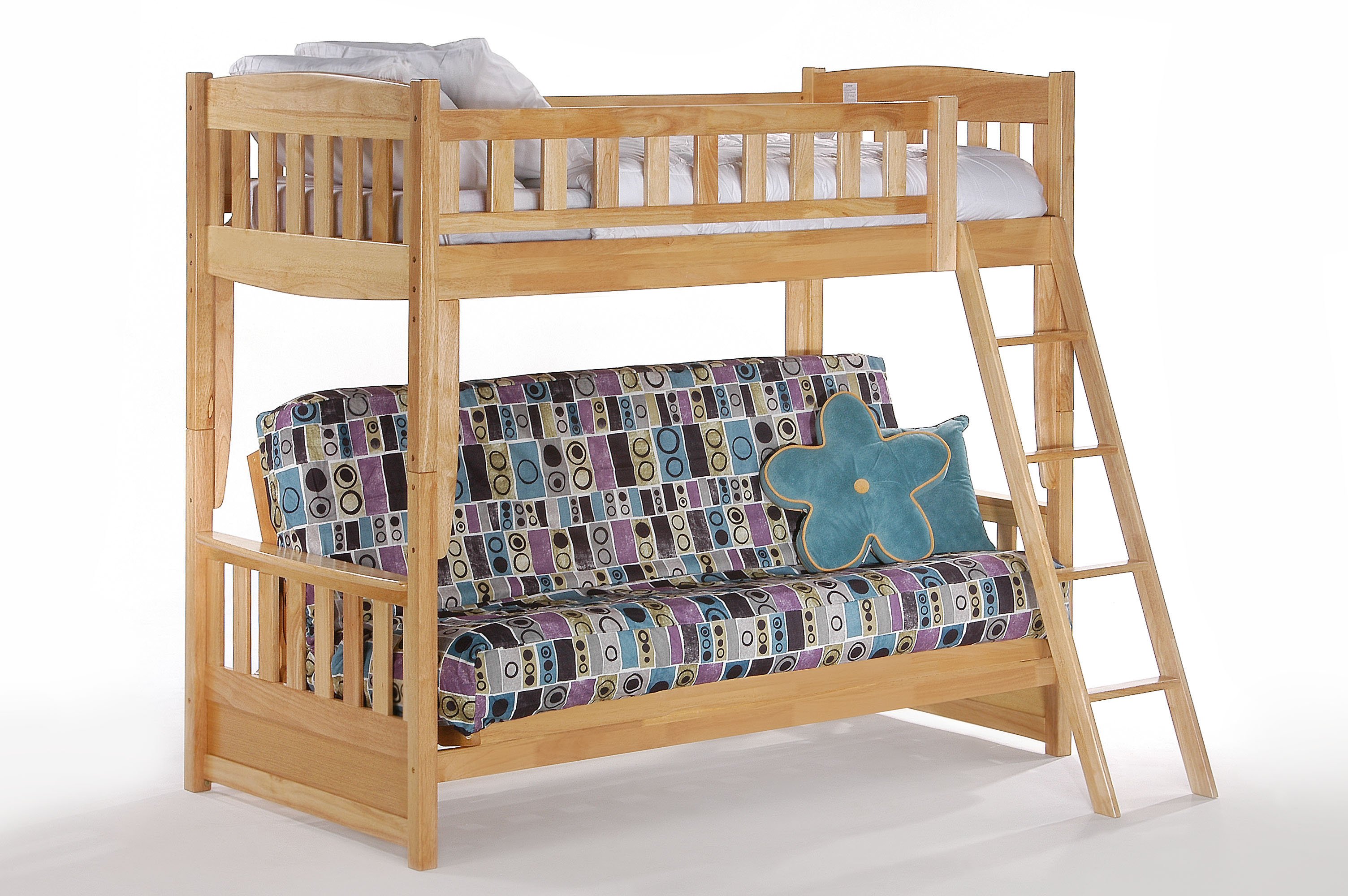 loft bed with futon chair