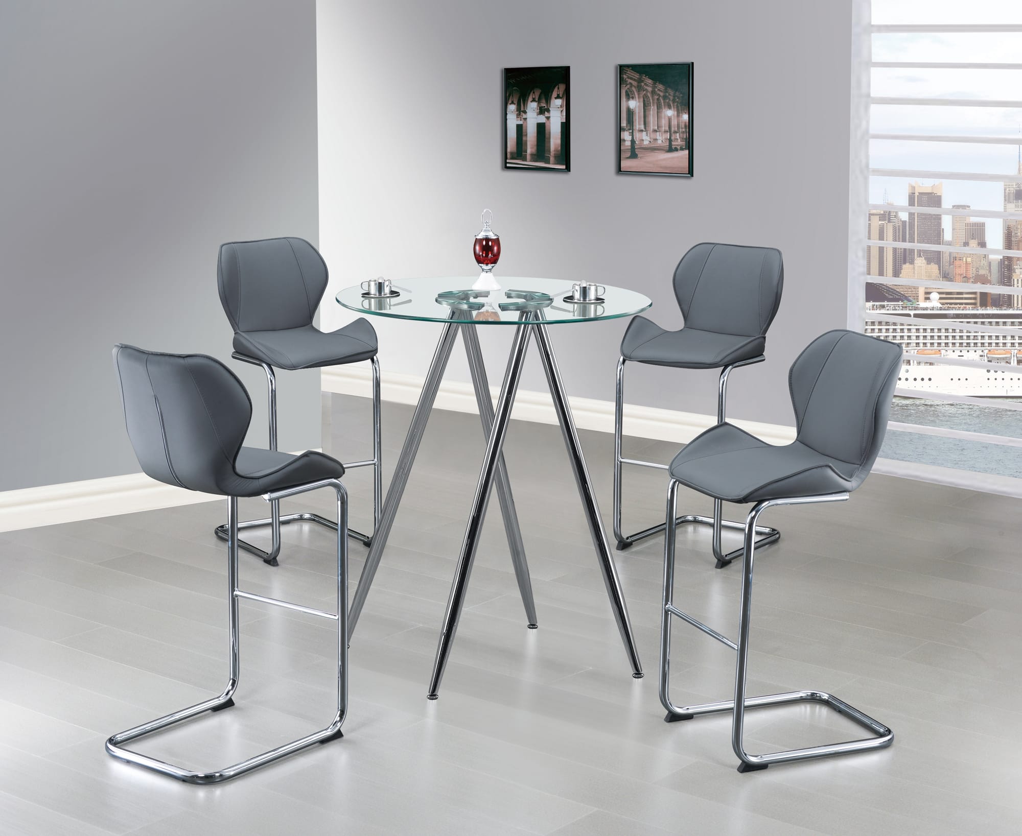 Bar Stool D1446 Grey - Thumbnail 3