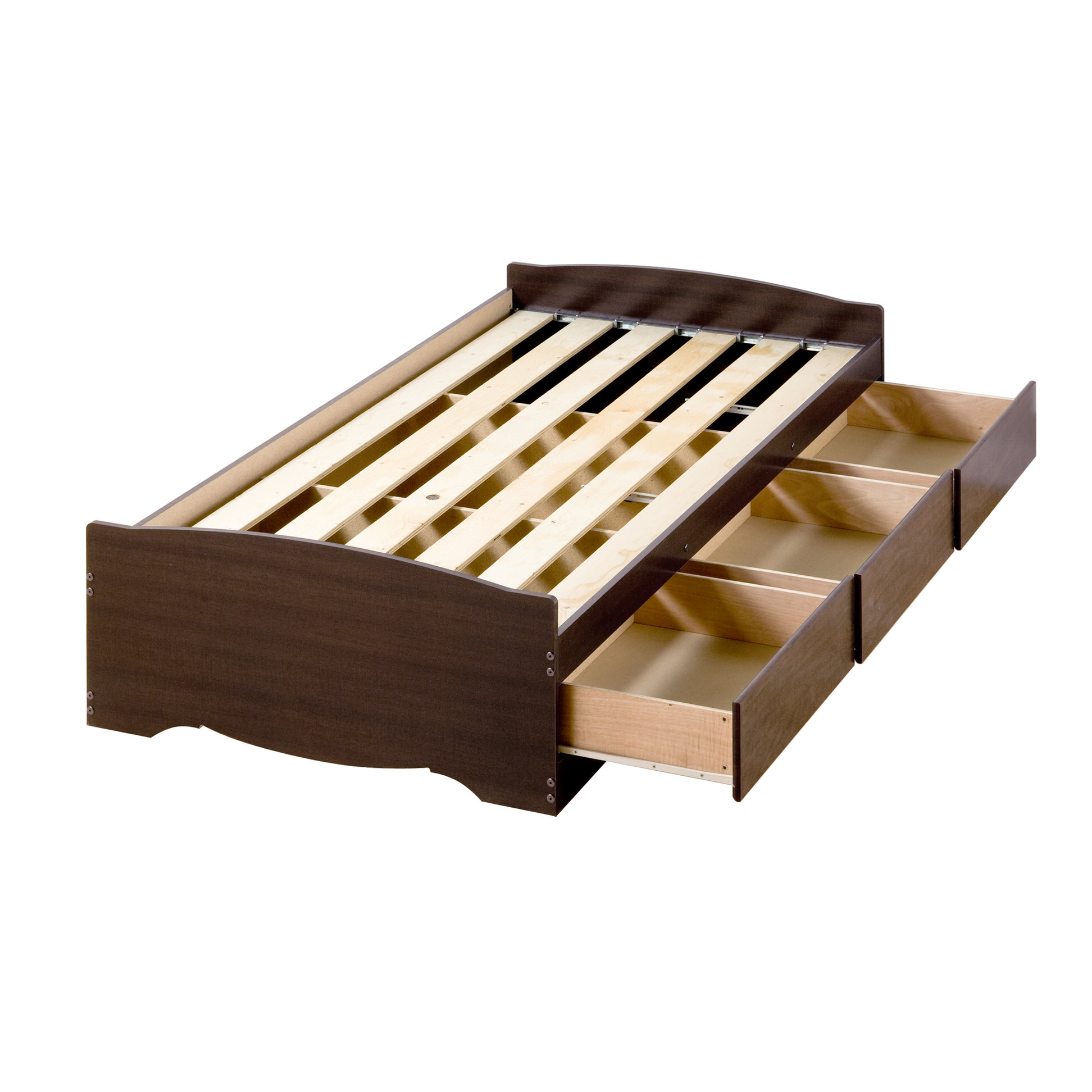 Twin Platform Storage Bed - Thumbnail 4