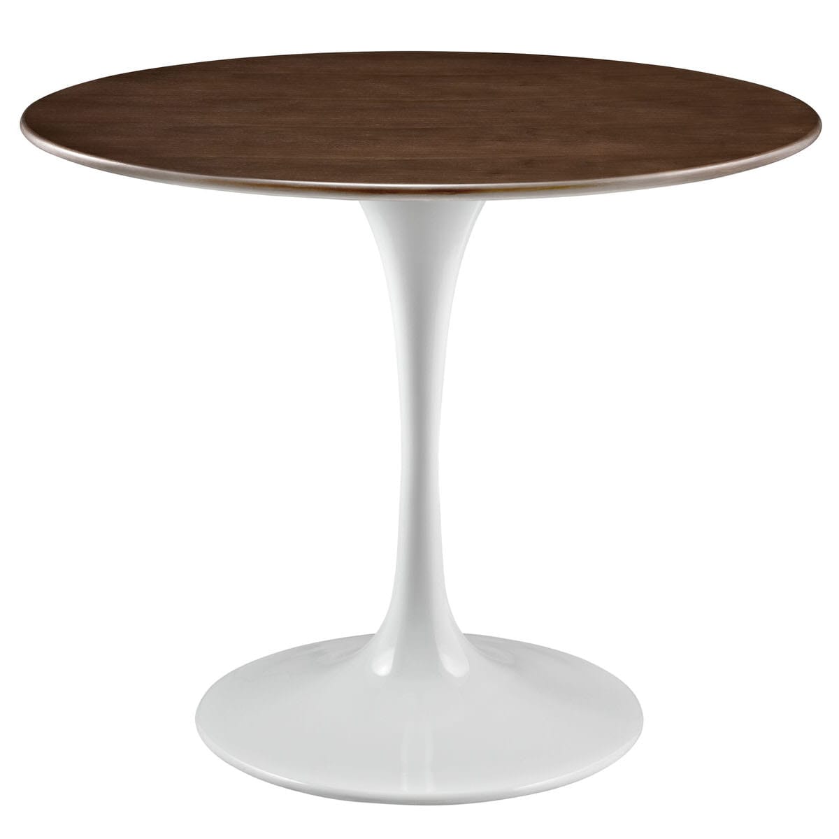 Lippa 36 Inch Round Walnut Dining Table Walnut By Modern Living