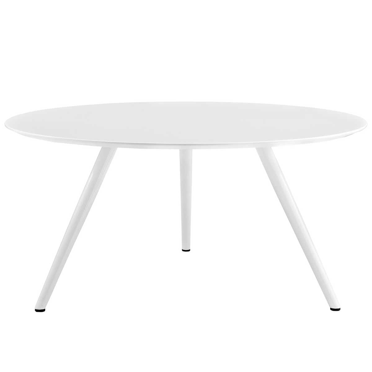 Impossible particle artillery Lippa 60 Inch Round Wood Top Dining Table with Tripod Base White by Modern Living Impossible particle artillery Lippa 60 Inch Round Wood Top Dining Table with Tripod Base White by Modern Living