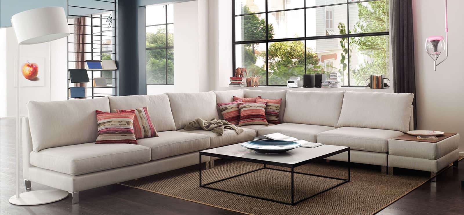 City Ottoman w/Coffee Table by Enza Home