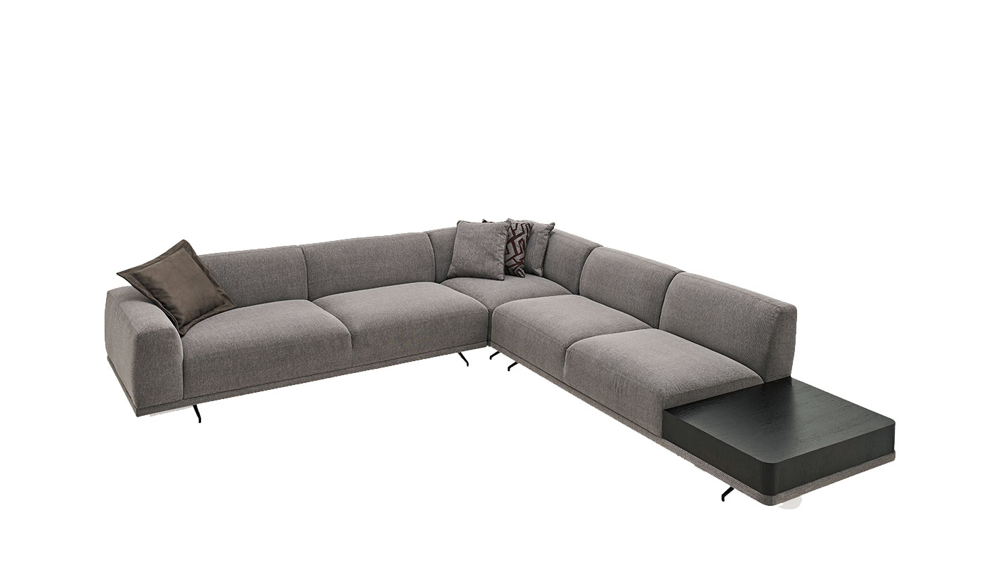 Giorno Corner Sofa w/Coffee table by Enza Home