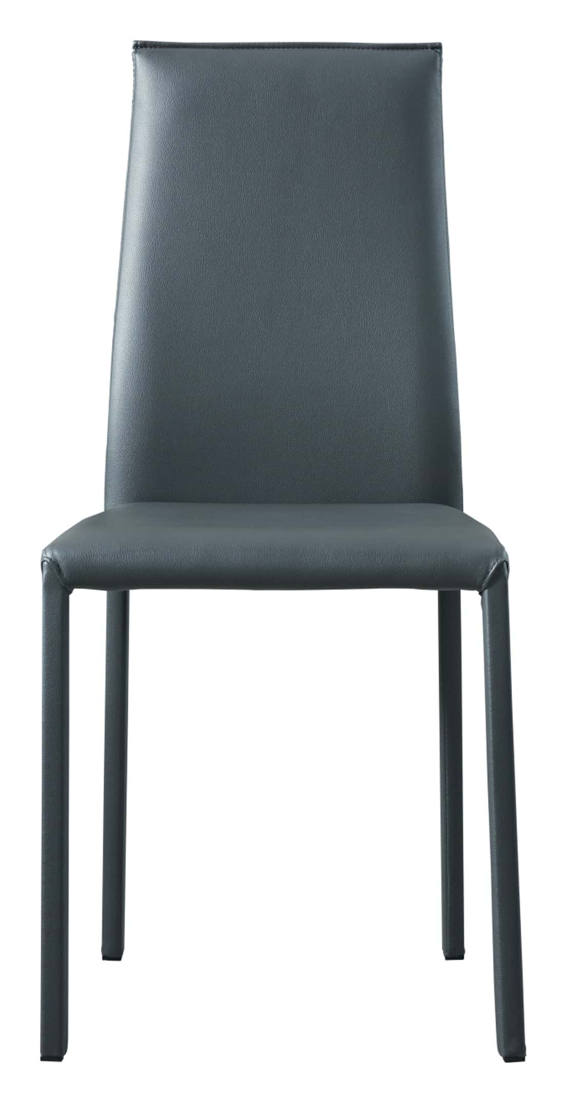 Grey leather dining chairs set of 4 clearance