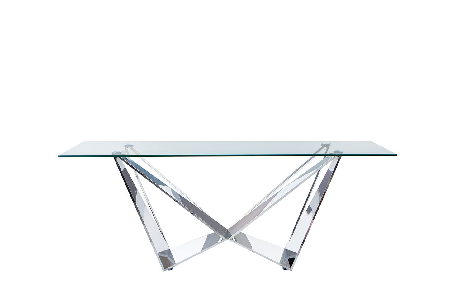 Rectangular Glass Top Dining Table 2061