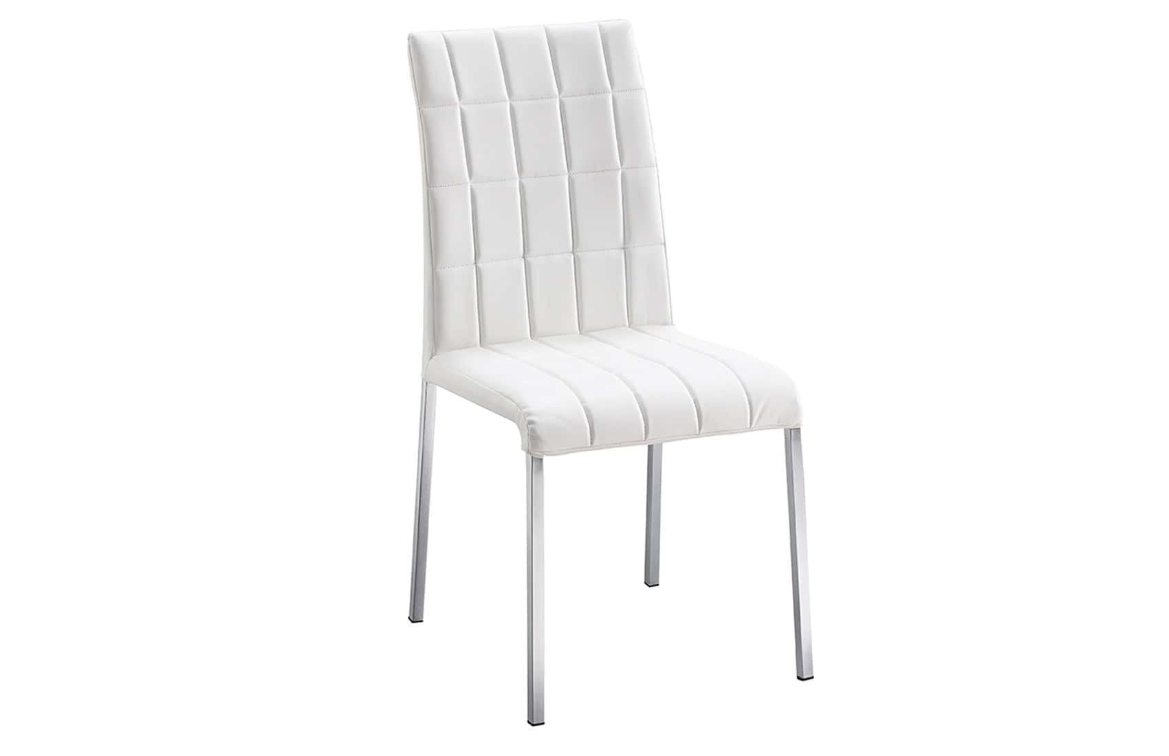 3450 White Eco-Leather Dining Chair