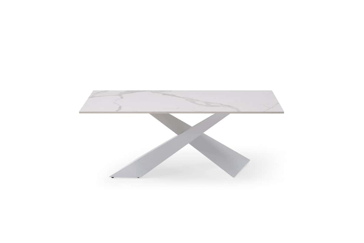6046 White Ceramic Coffee Table