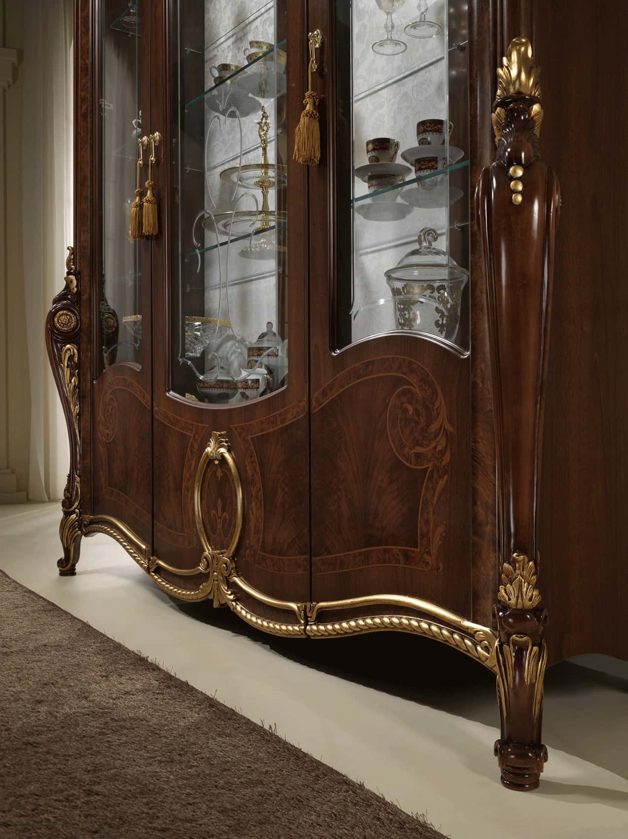 ESF Furniture Arredoclassic Italy Donatello 3-Door China Cabinet - Thumbnail 3