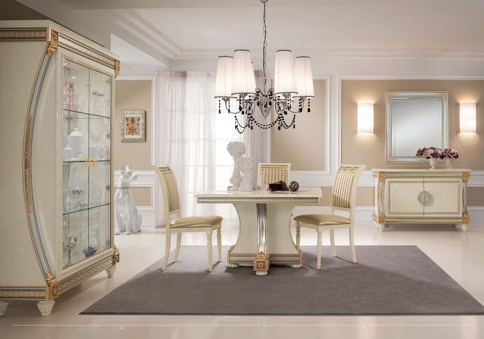 Liberty Beige Rectangular Dining Table w/1 Extension - Thumbnail 2