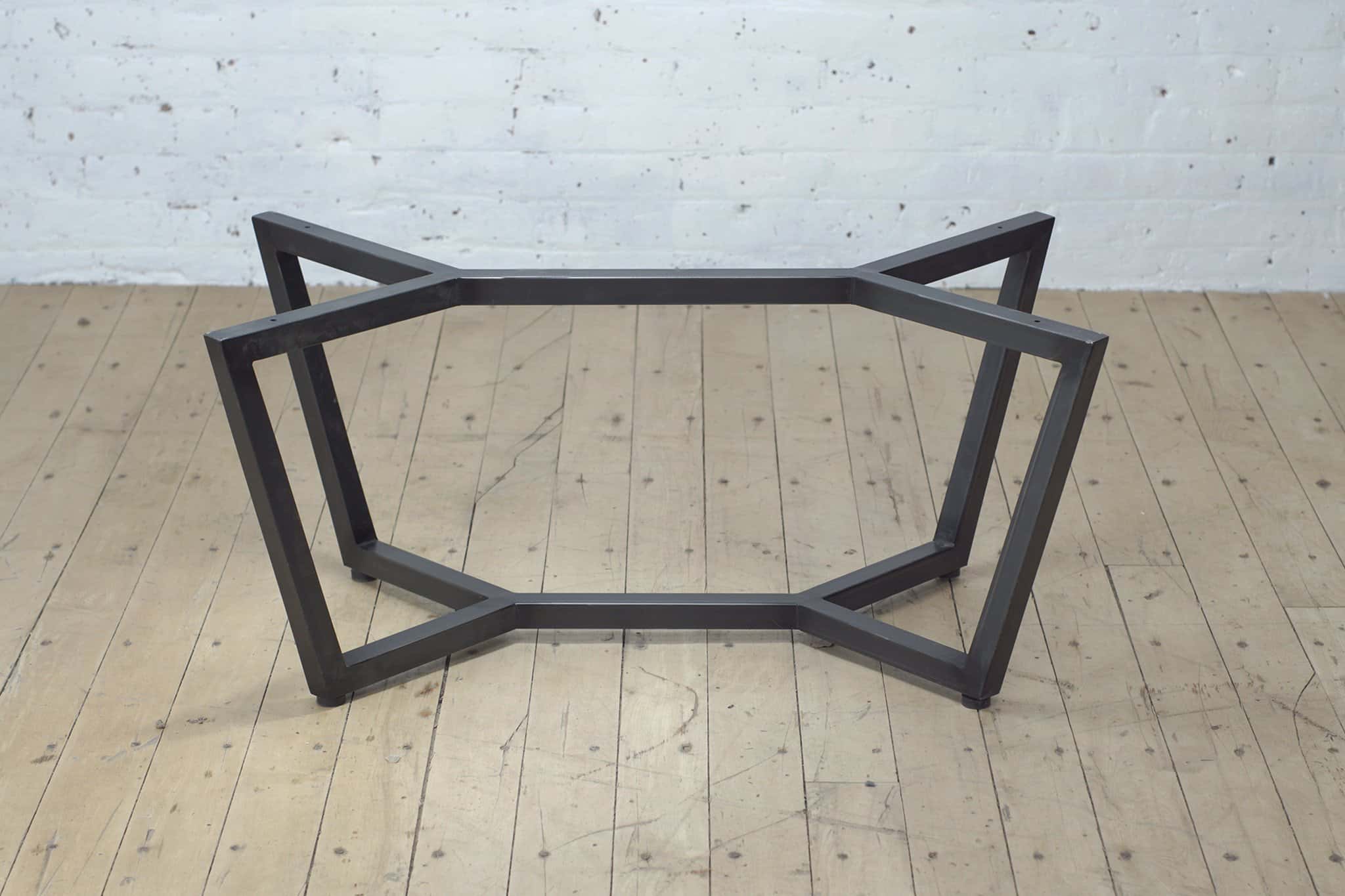 Cipher Coffee Table Base Iron Clear Powder Coat By From The Source