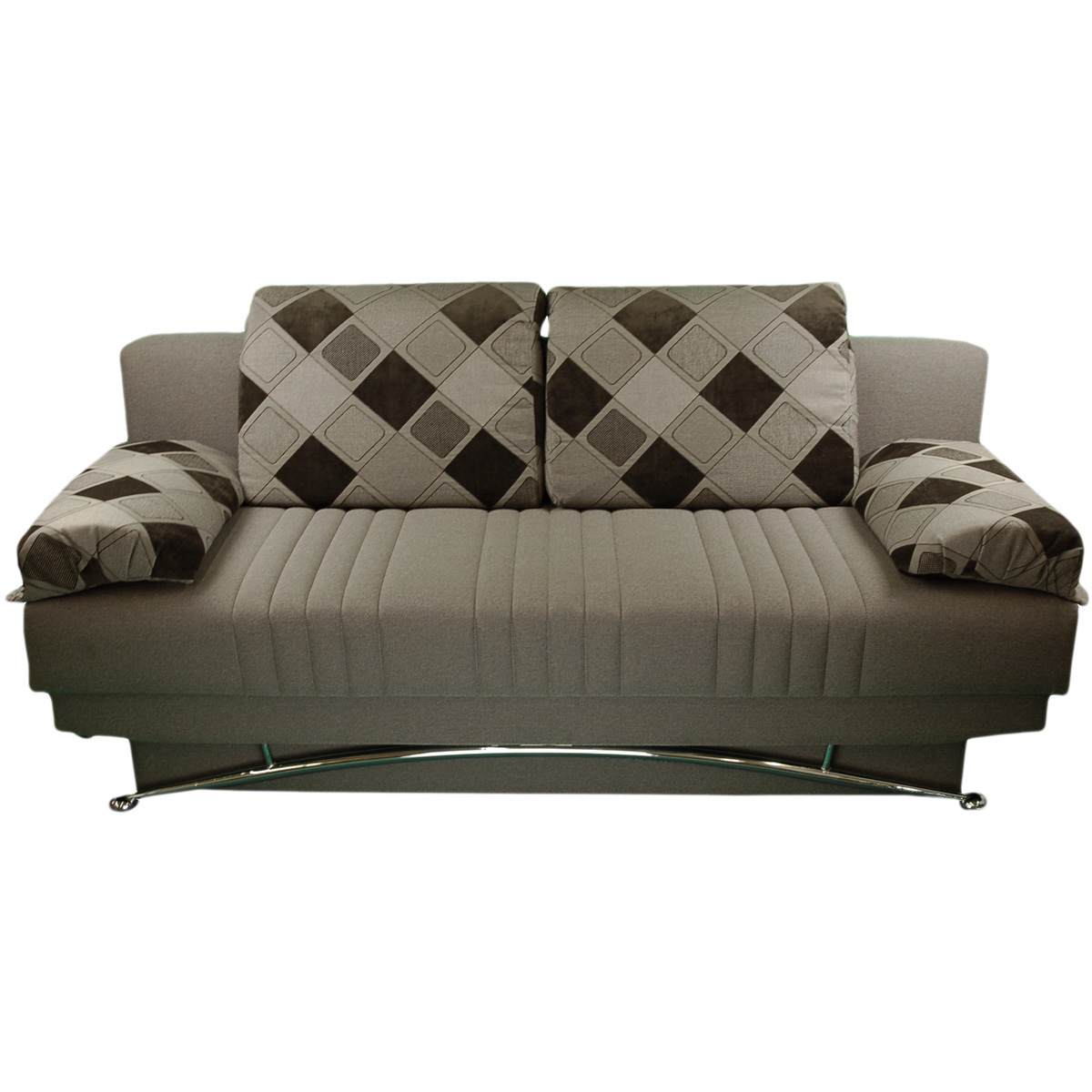 Fantasy Platin Light Brown with Design Pillows Sofa Bed by Istikbal  Furniture