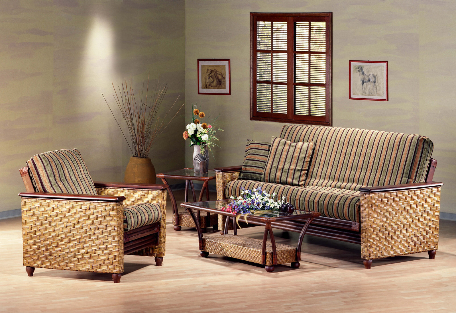 Magnolia Rattan Futon Frame by Night & Day Furniture