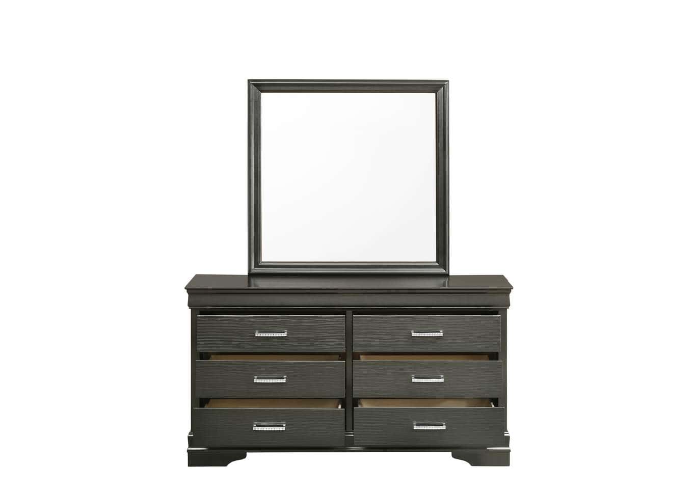 Brooklyn Metalic Grey Bedroom Set - Thumbnail 4