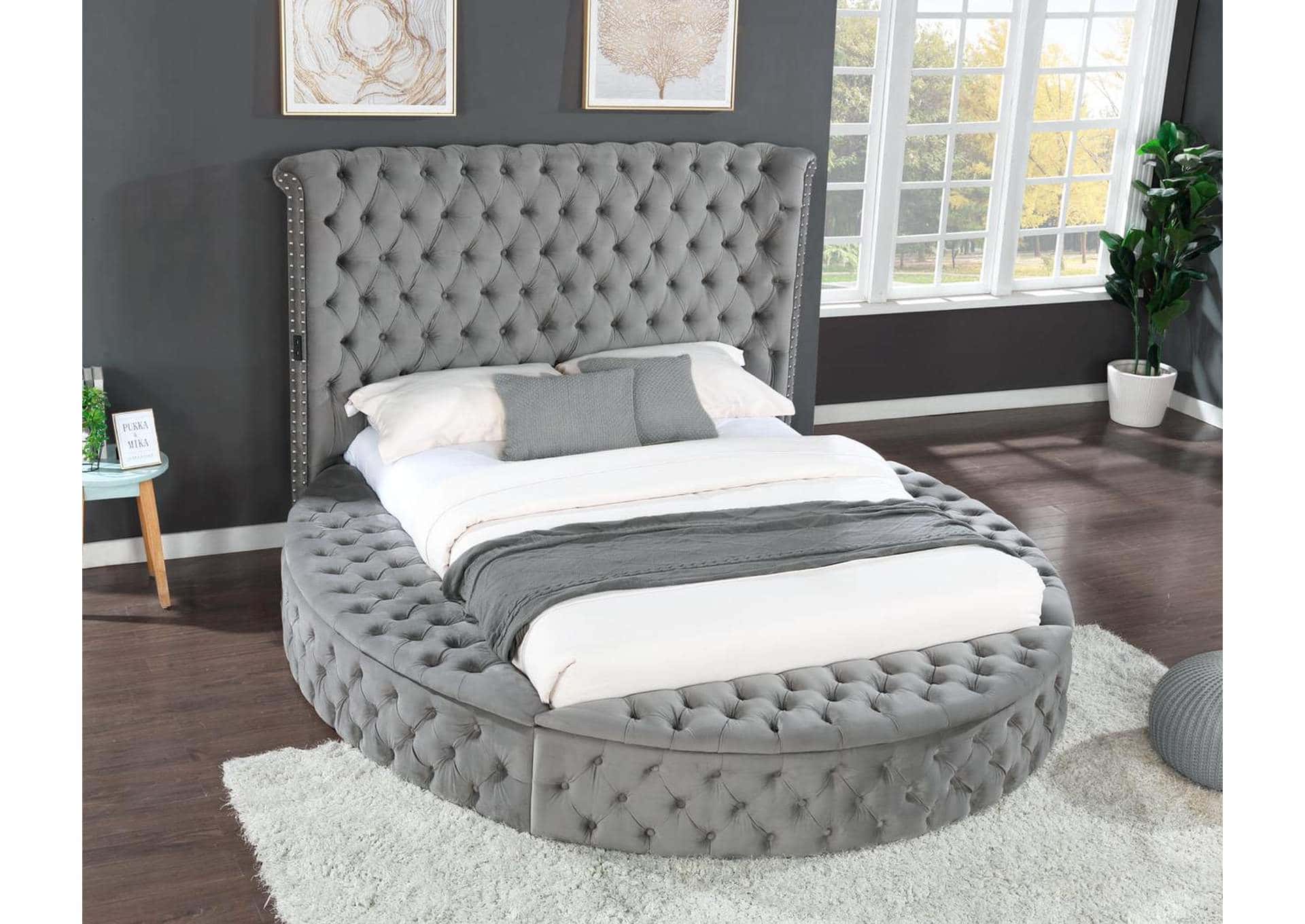 Hazel Upholstered Bed by Galaxy Furniture