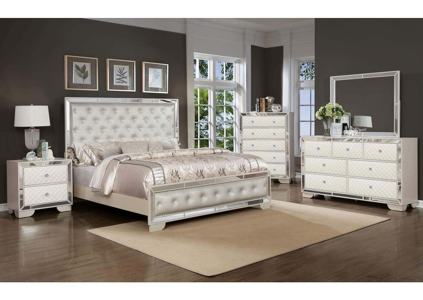 Madison Beige Bedroom Set by Galaxy Furniture