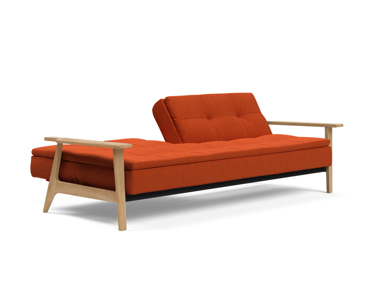 Dublexo Deluxe Sofa Bed w/Frej Arms Elegance Paprika by Innovation