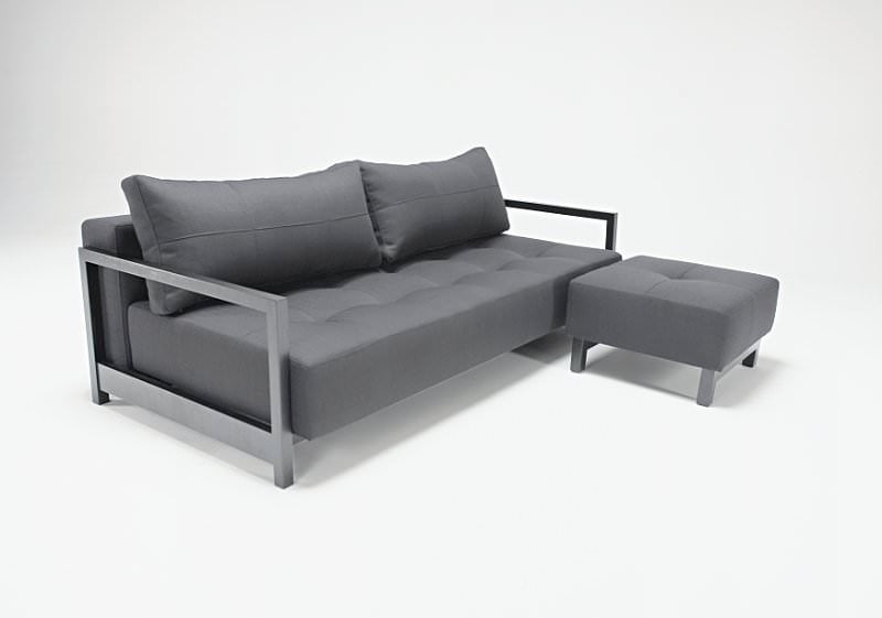 Bifrost Deluxe Excess Lounger Sofa Black Classic Fabric by Innovation