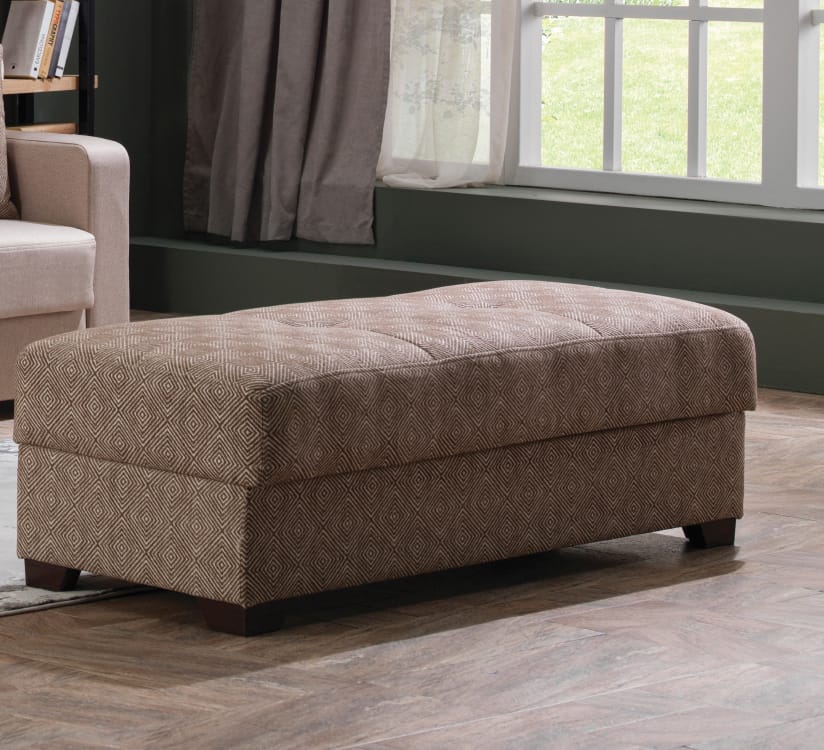 Tahoe Carrie Brown Ottoman by Istikbal Furniture