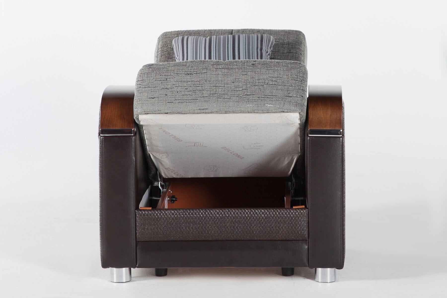 Luna Fulya Gray Chair - Thumbnail 4