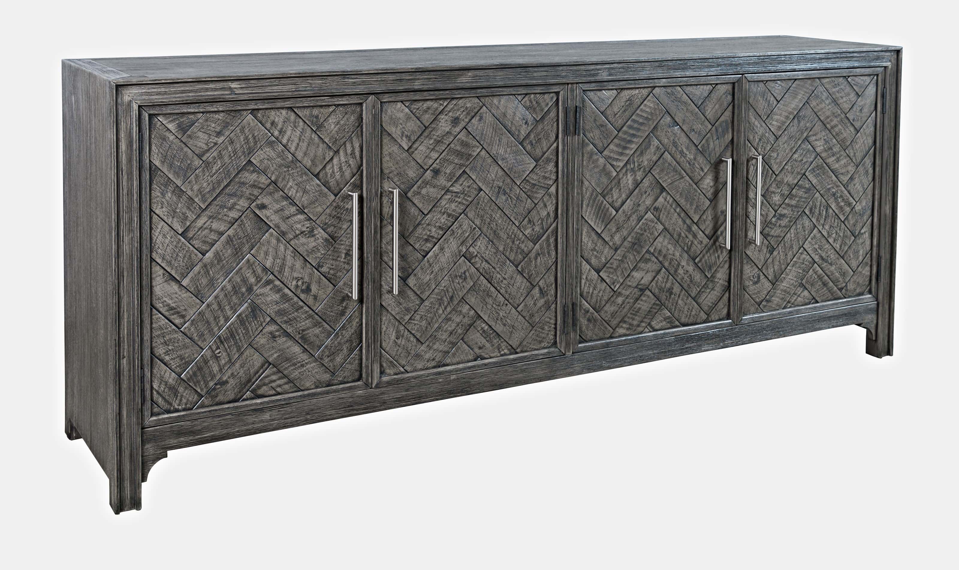 Gramercy Platinum 4 Door Accent Cabinet - Thumbnail 2