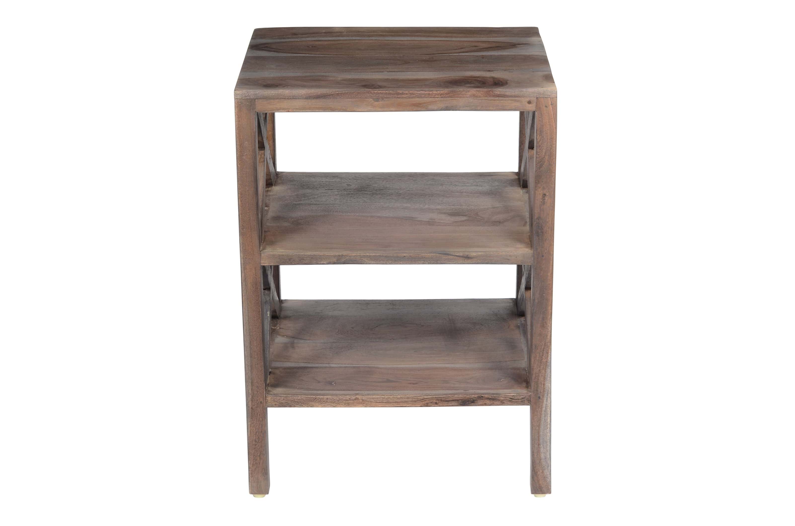 Global Archive Dylan Slate X Side Accent Table w/2 Shelves by Jofran