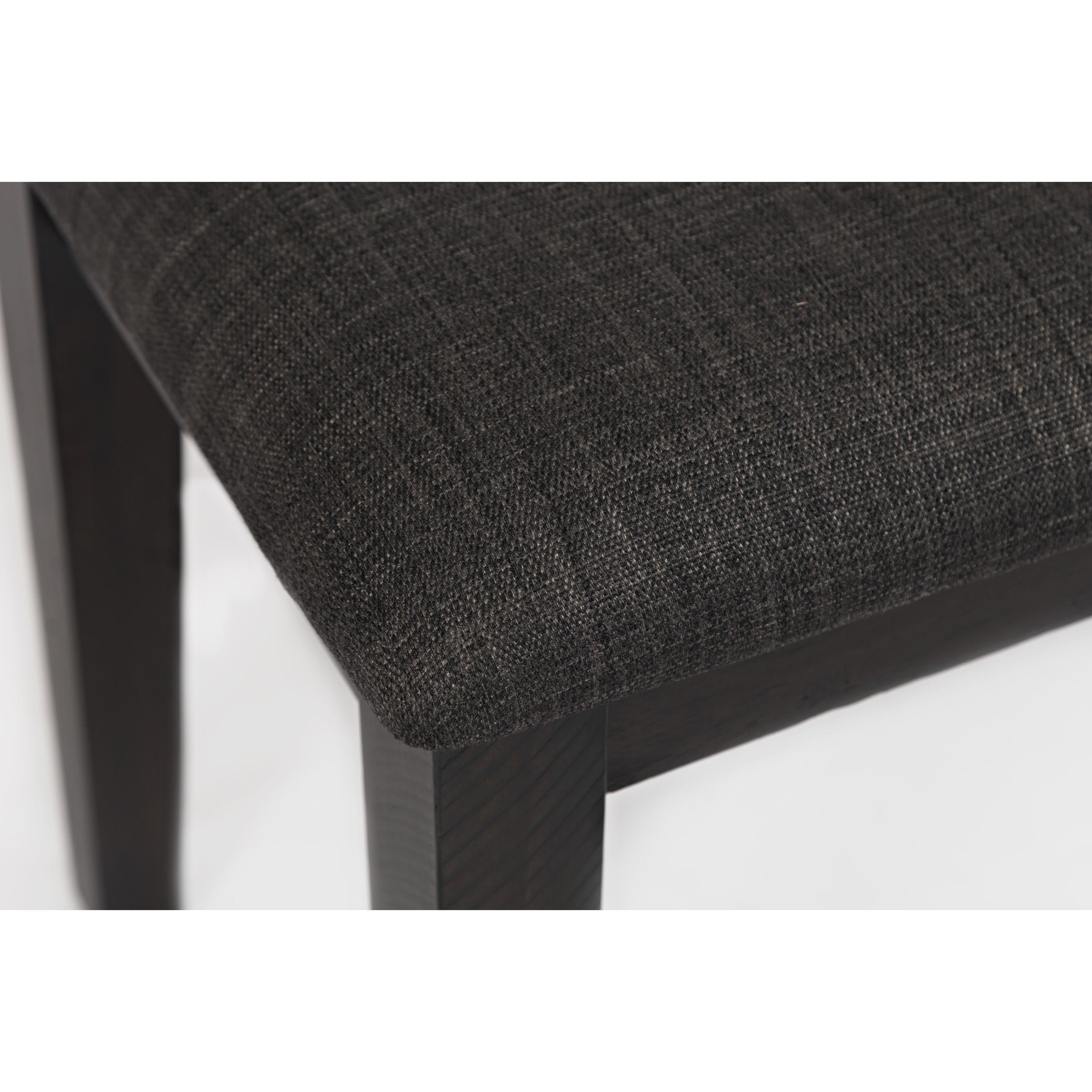 Jofran 1838-42KD American Rustics Upholstered Dining Bench Grey