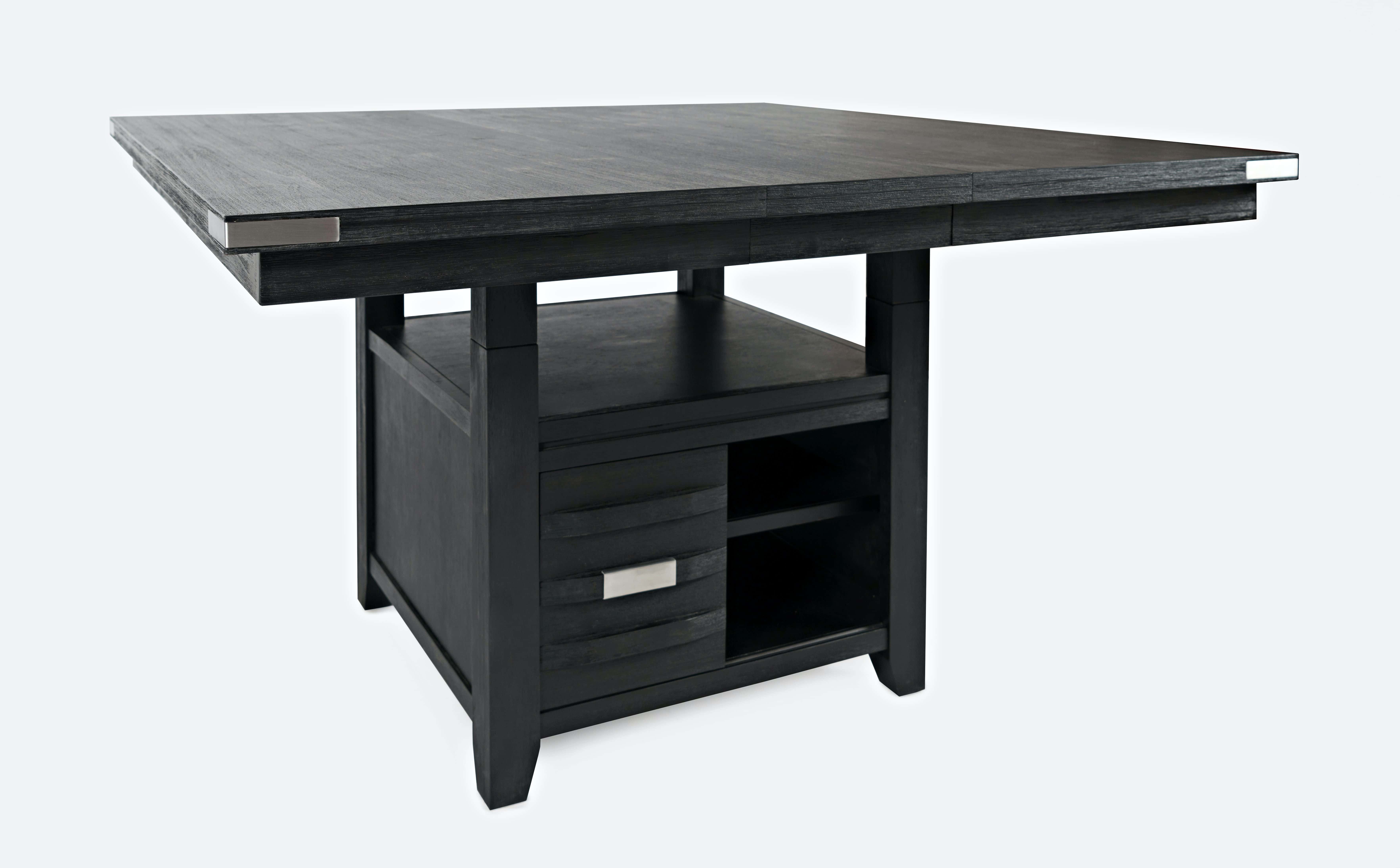 Altamonte Square Counter Height Table with Storage Base and Extension Leaf - Thumbnail 5
