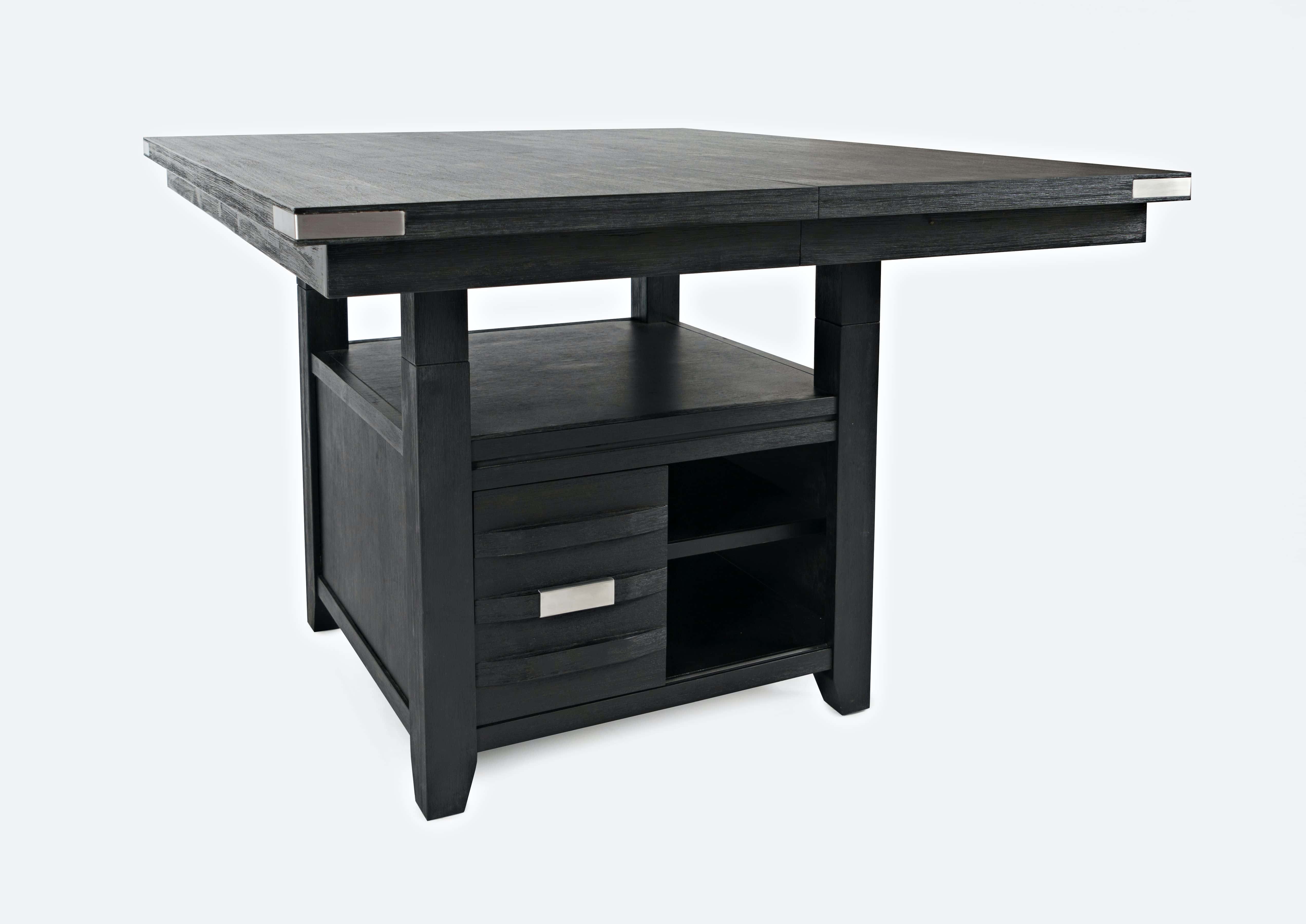 Altamonte Square Counter Height Table with Storage Base and Extension Leaf - Thumbnail 2