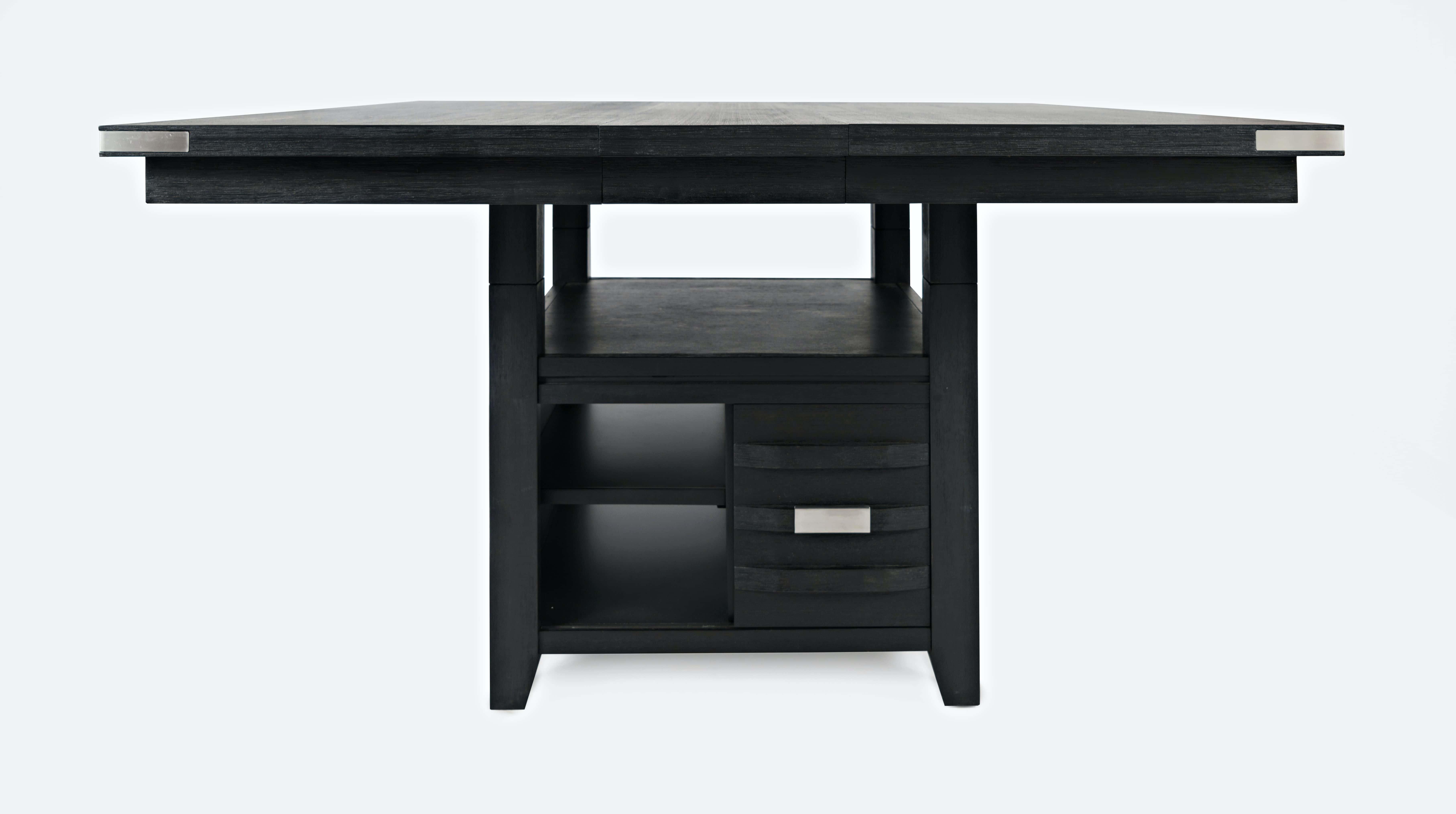 Altamonte Square Counter Height Table with Storage Base and Extension Leaf - Thumbnail 3