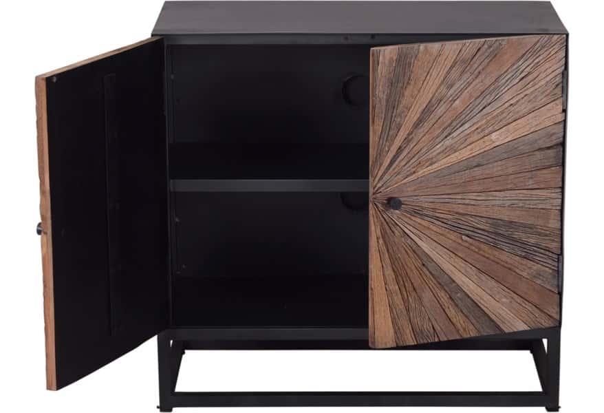 Astral Plains Natural Reclaimed 2 Door Accent Cabinet - Thumbnail 2