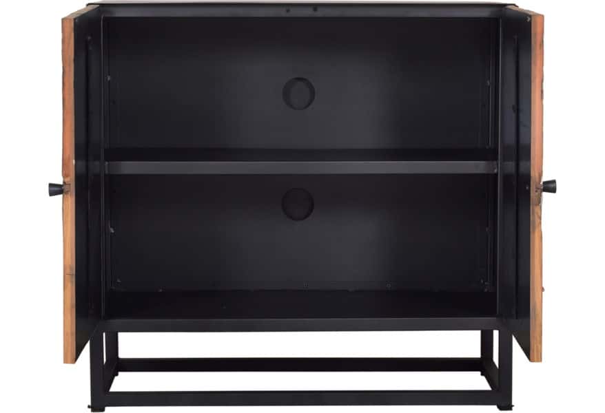 Astral Plains Natural Reclaimed 2 Door Accent Cabinet - Thumbnail 3