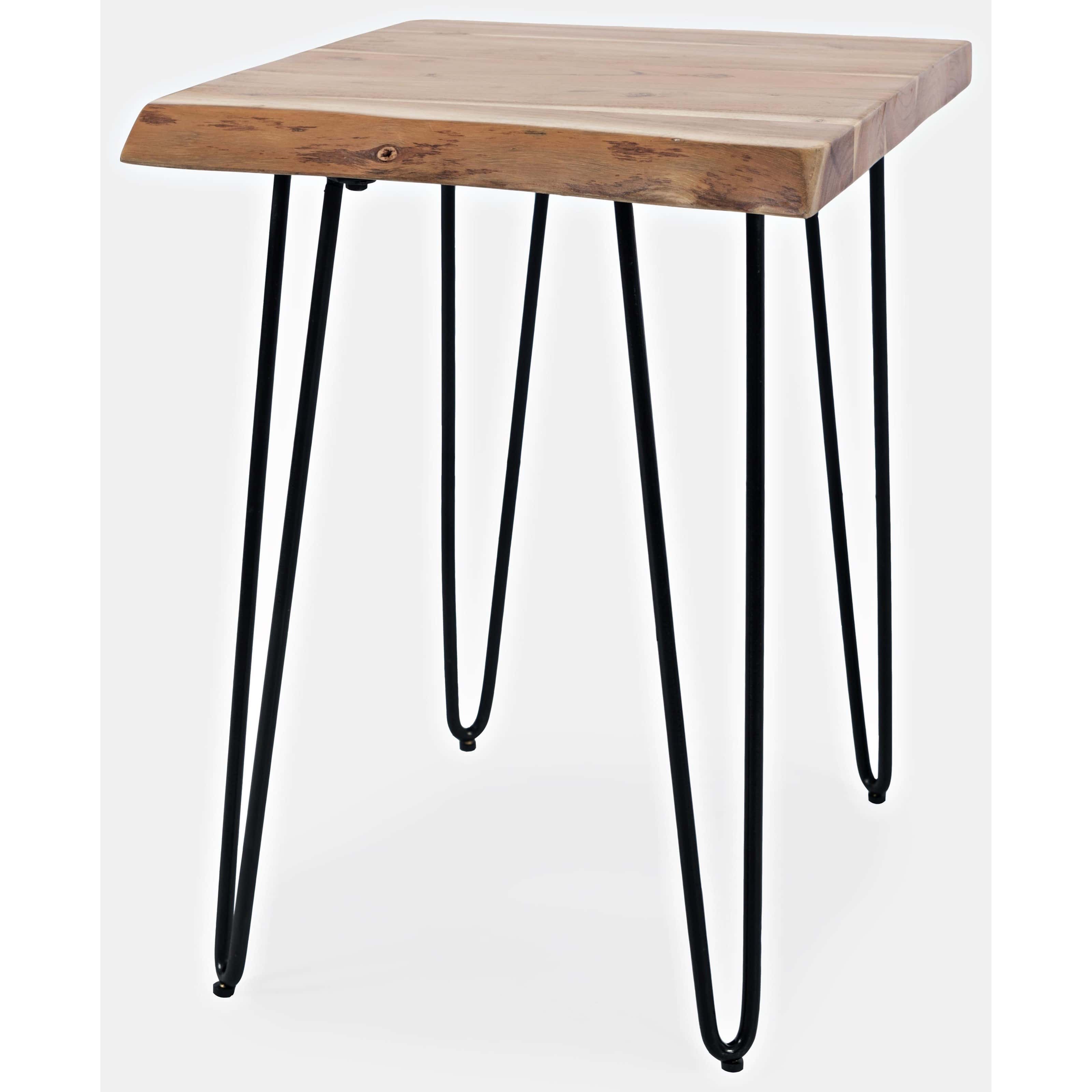 Nature's Edge Natural Live Edge Chairside Table - Thumbnail 5