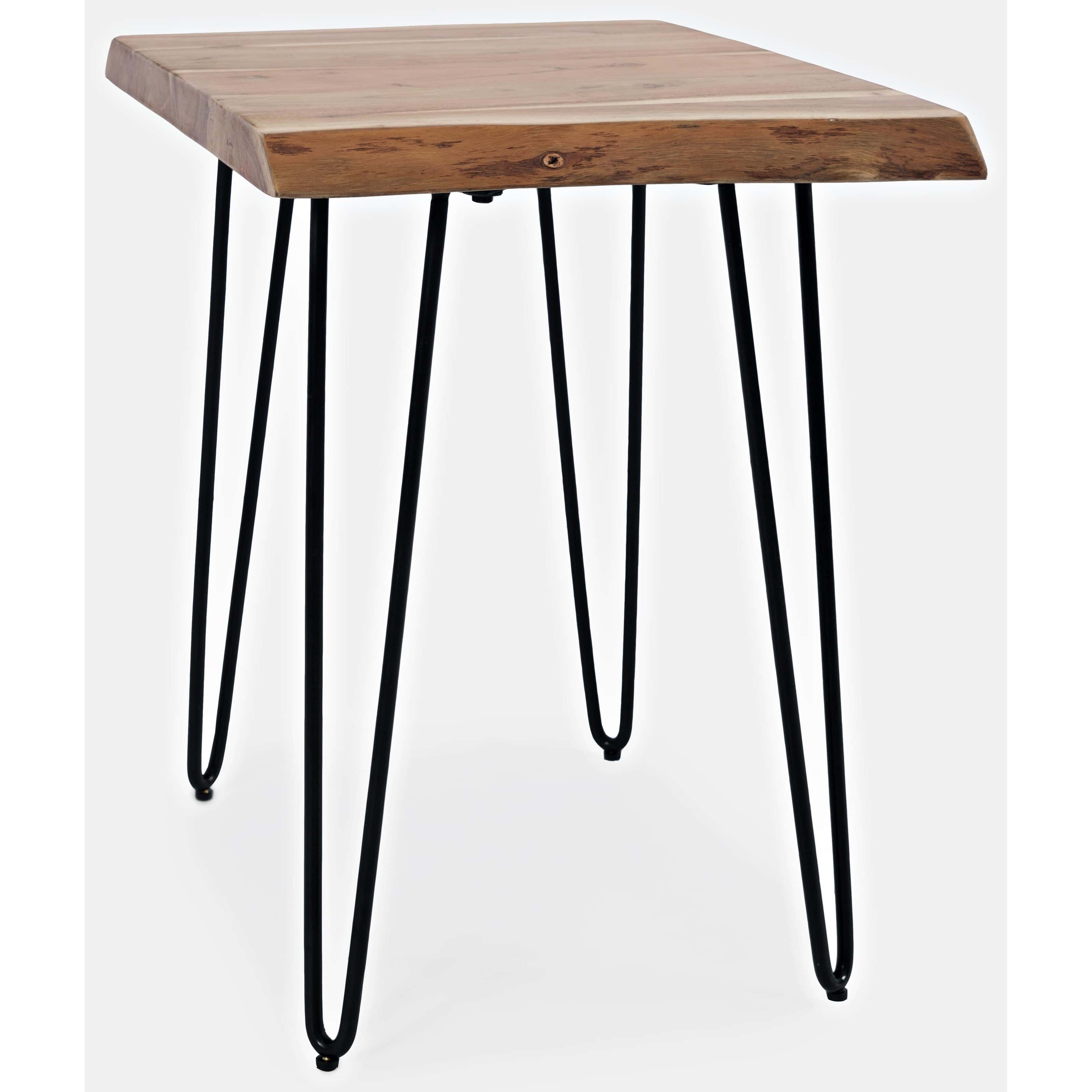 Nature's Edge Natural Live Edge Chairside Table - Thumbnail 3