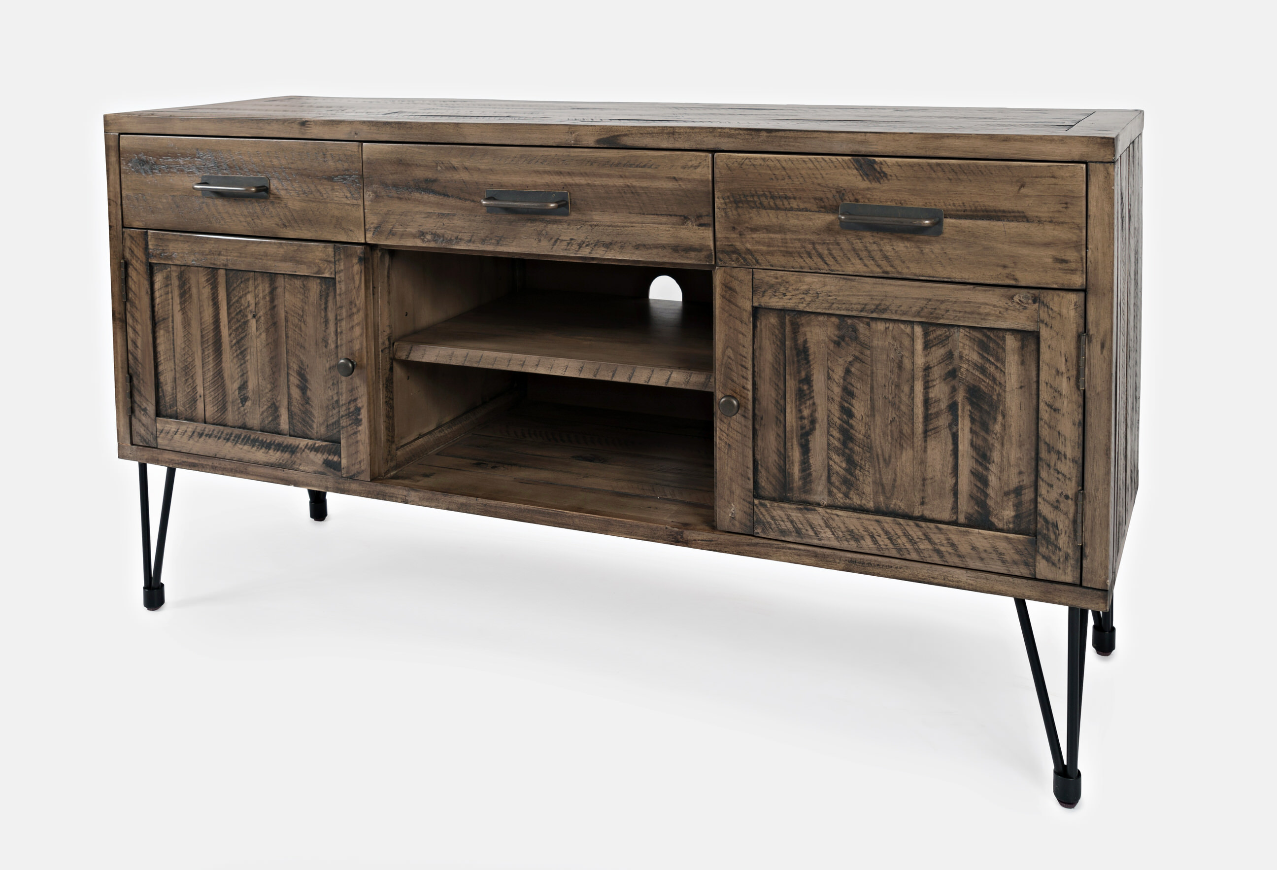 Blackstone 60 Inch 2 Door Media Console w/3 Drawer at Futonland