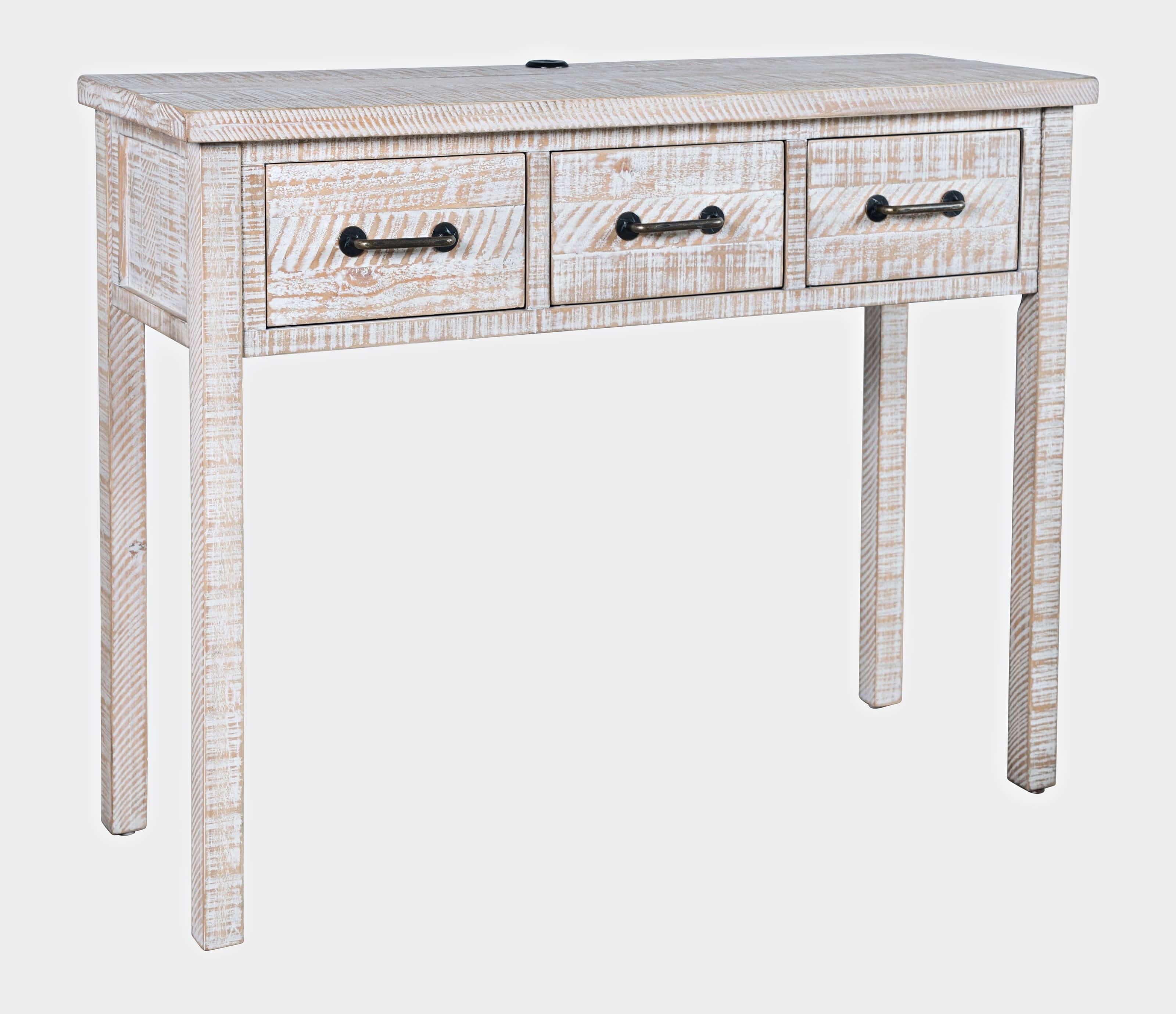 North Coast Wash White Accent Table - Thumbnail 2