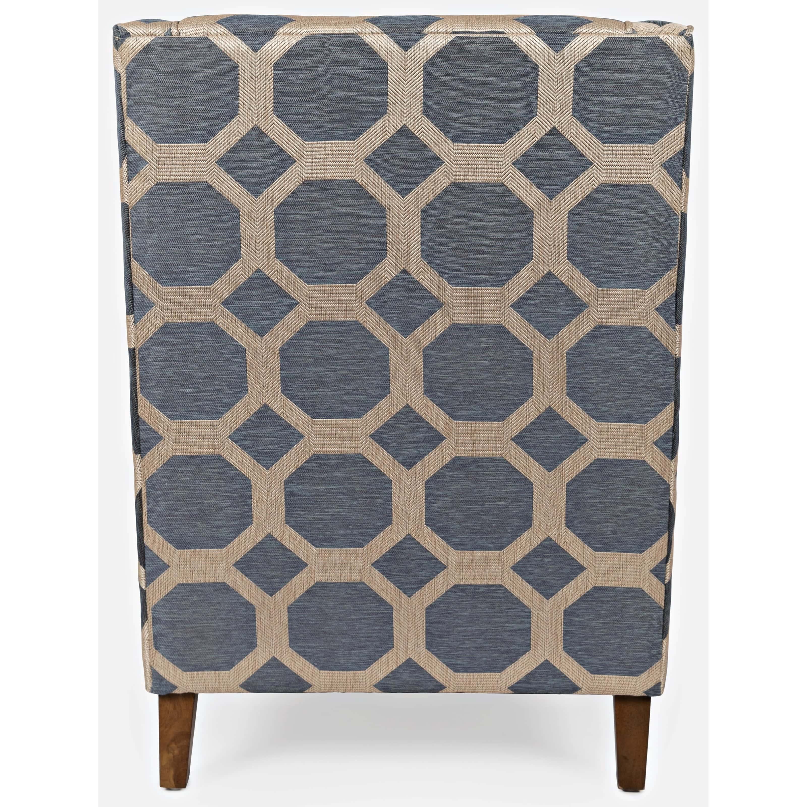Sanders Grey & Brown Fabric Accent Chair by Jofran Furniture