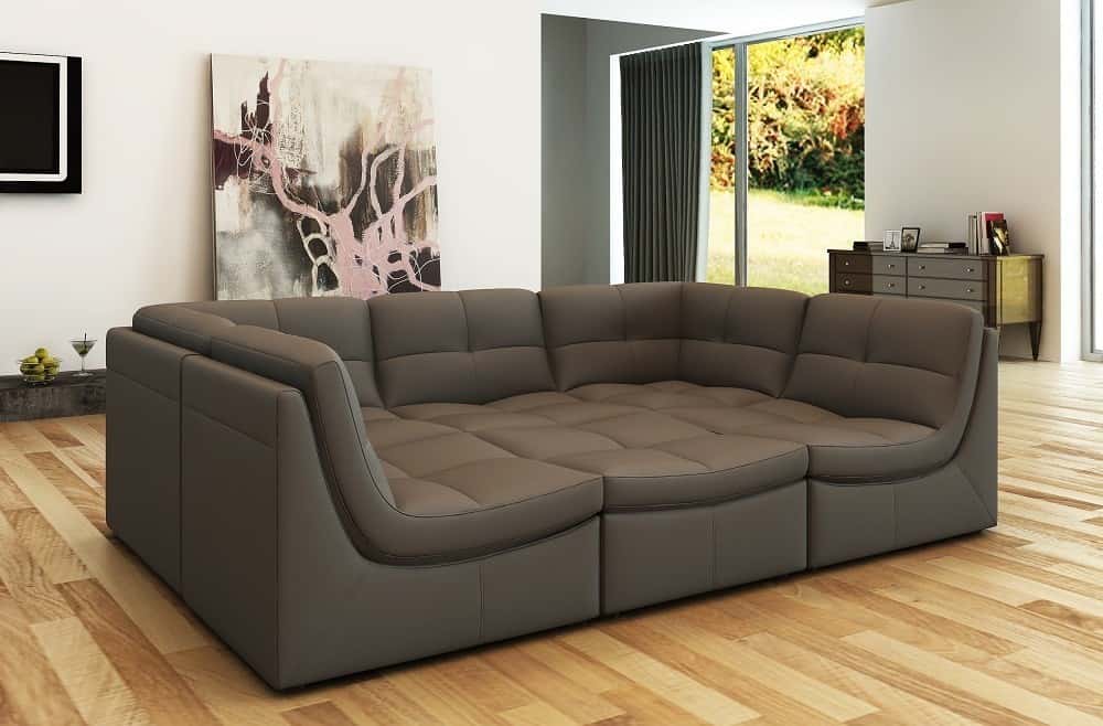 Lego 6 Pcs Sofa Set Gray at Futonland
