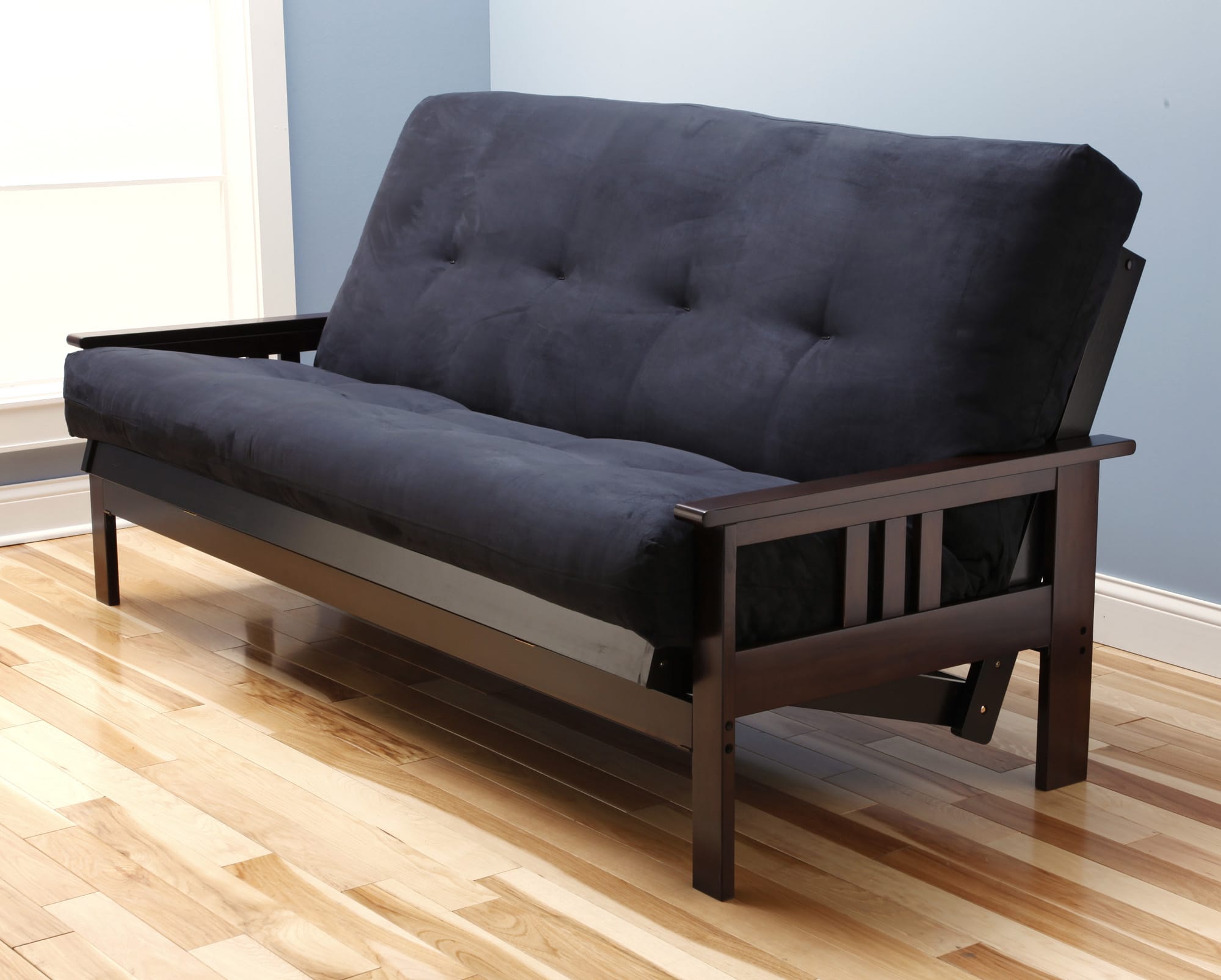 futon with queen mattress