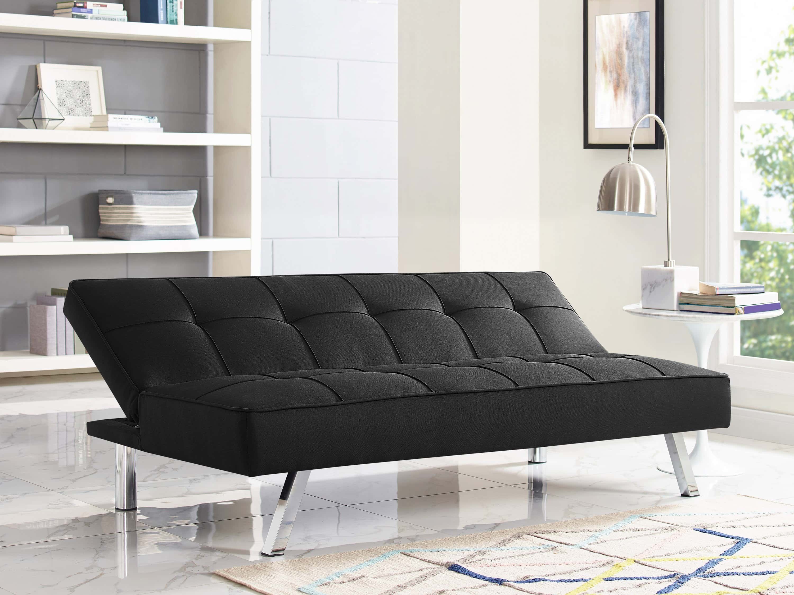 Serta Corey Black Sofa Bed by Lifestyle Solutions