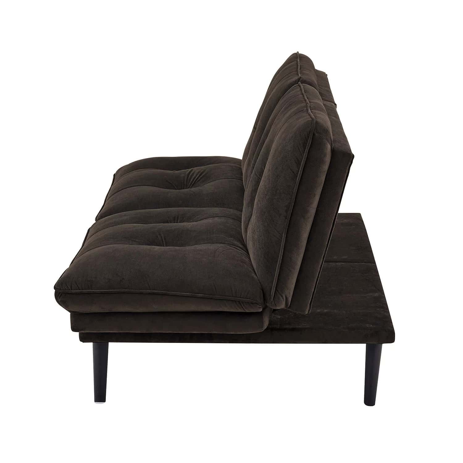 Serta Coffee Microfiber Casual Convertible Felix Sofa w Power