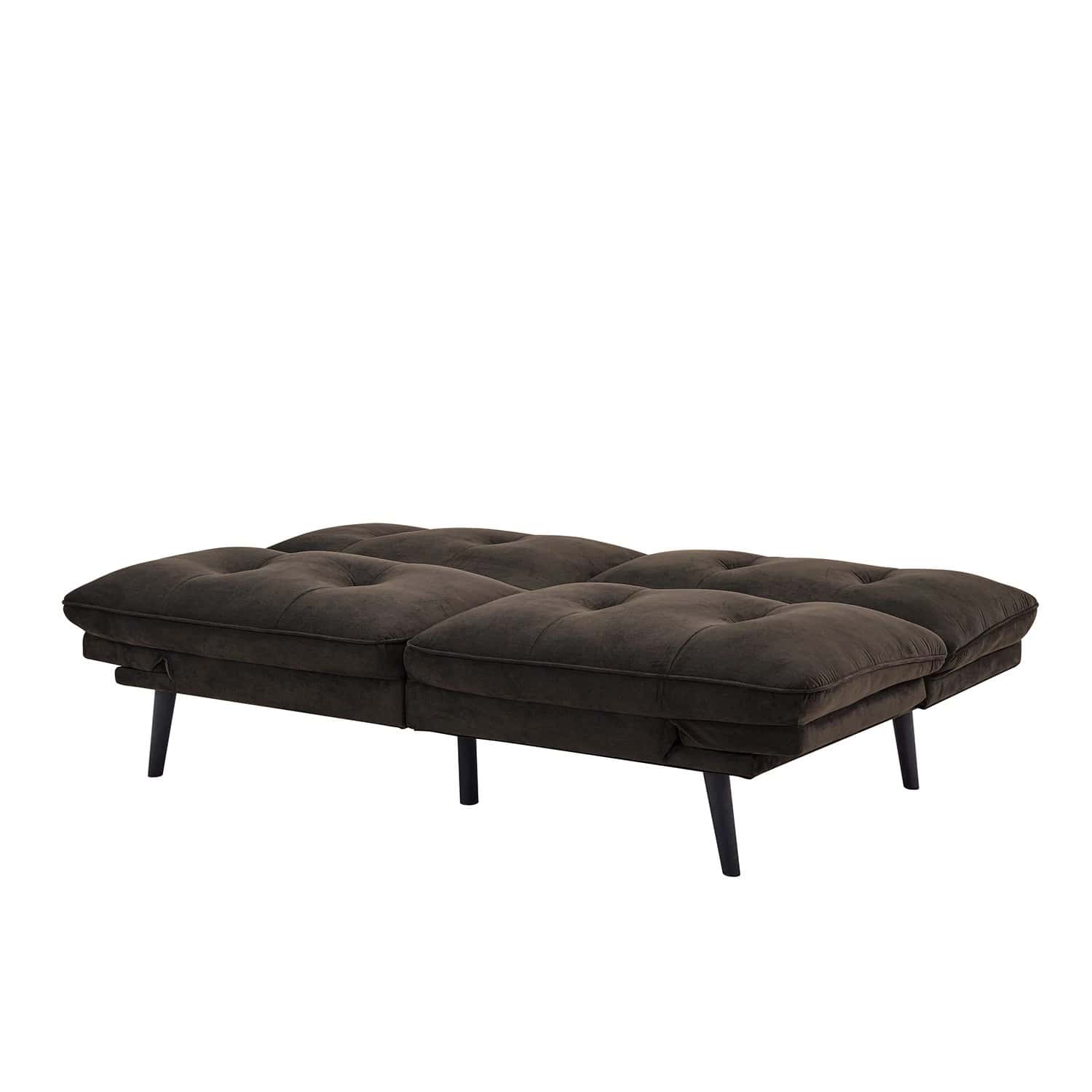 Serta Coffee Microfiber Casual Convertible Felix Sofa w Power