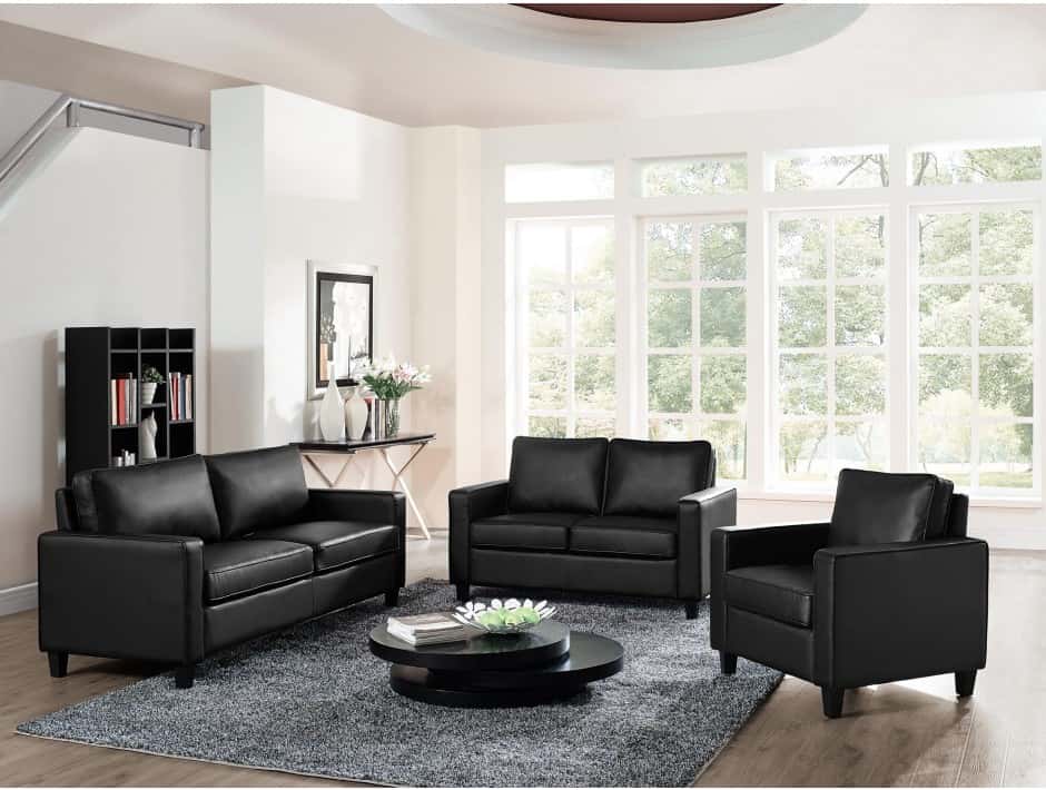 Grey faux leather armchair new arrivals