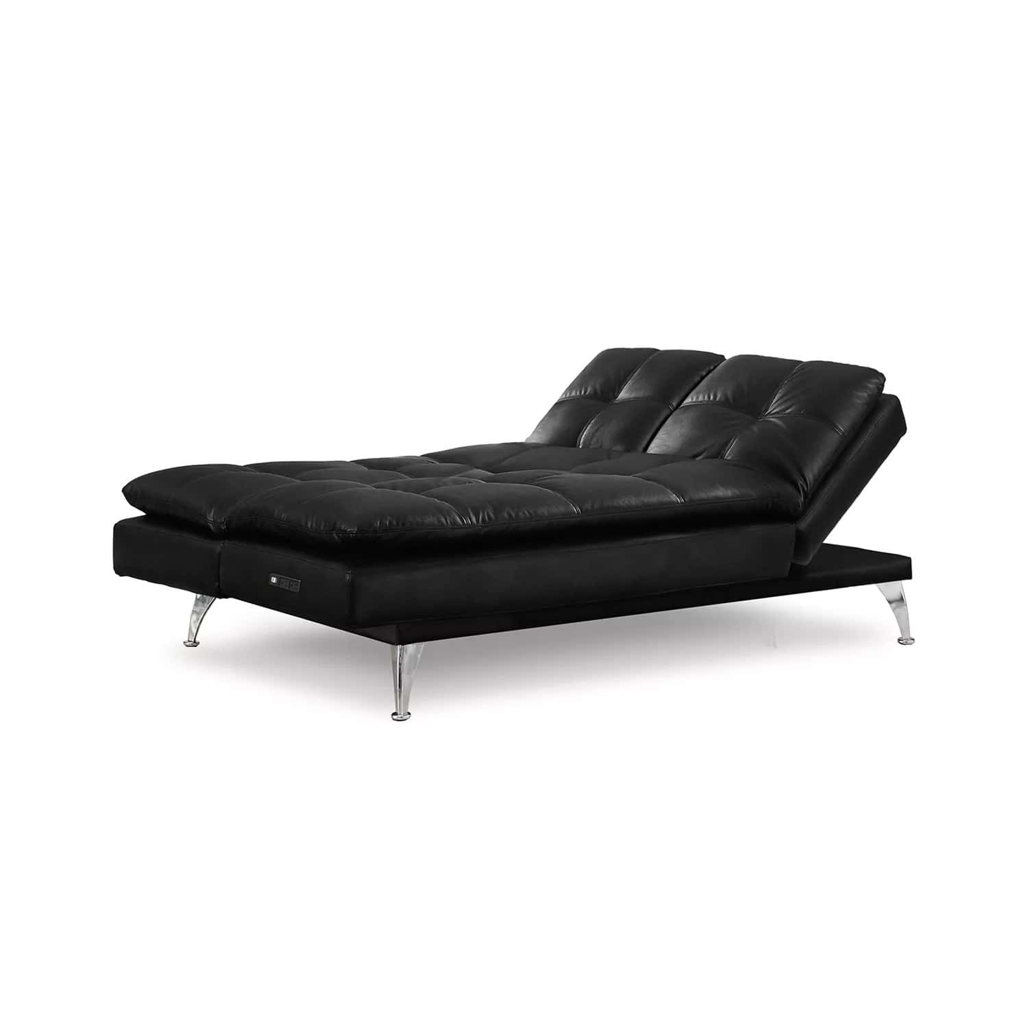Serta Charcoal Grey Microfiber Casual Convertibles Morgan Sofa w Usb Power Outlets by Lifestyle Solutions
