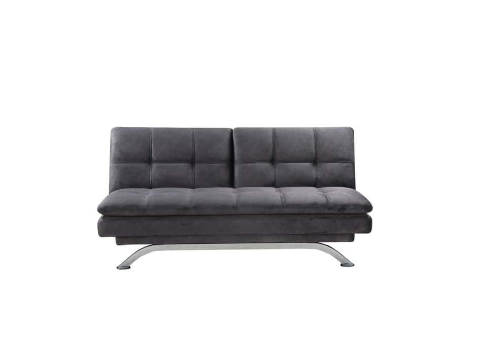 Serta® Grey Casual Convertible Potomac Sofa w/Power Strip by Lifestyle  Solutions