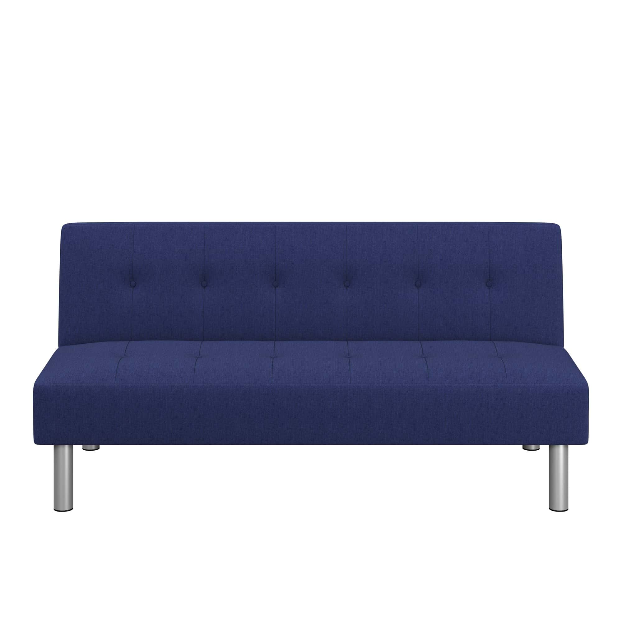 Serta Navy Blue Casual Convertible Princeton Sofa w Power Strip by Lifestyle Solutions