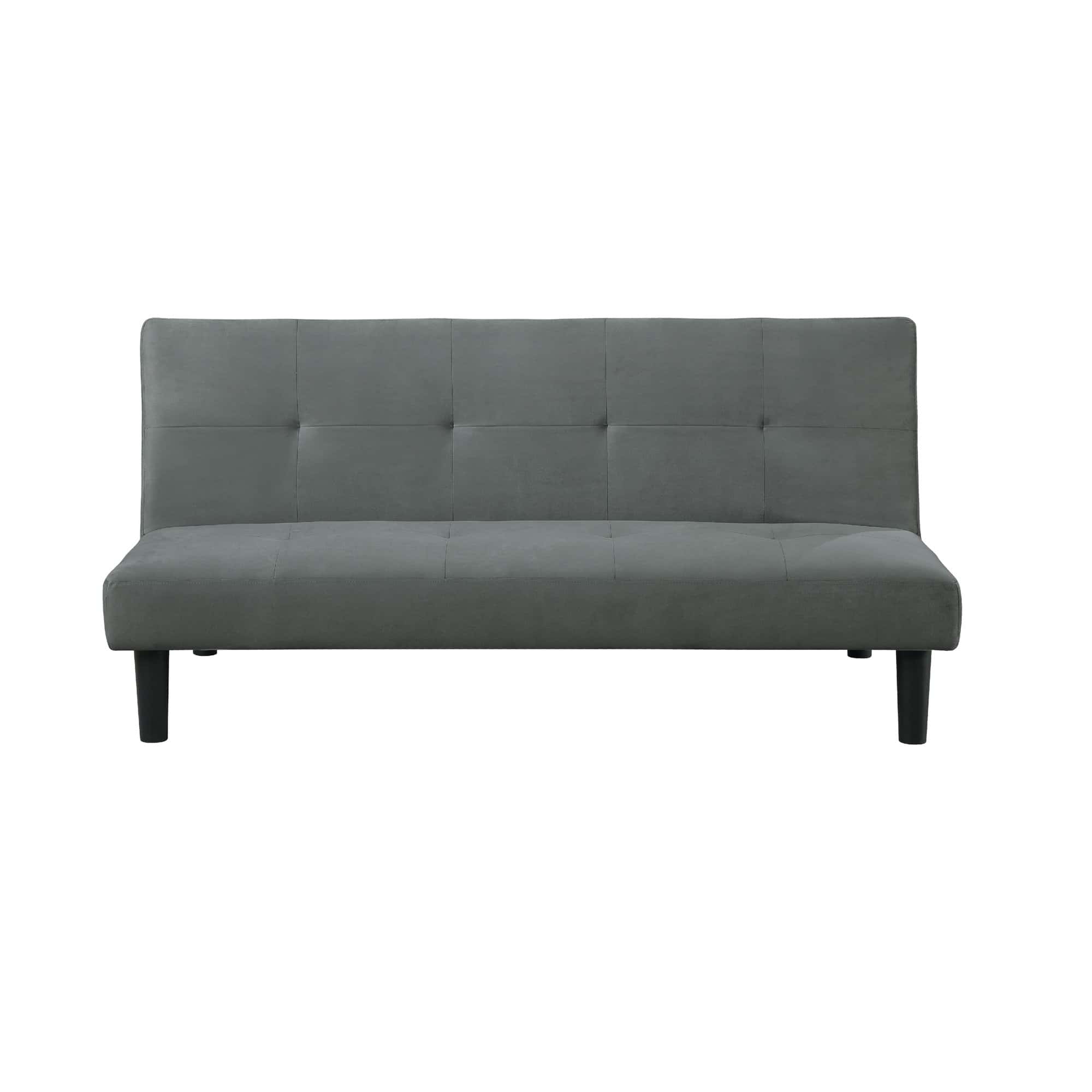 Serta® Charcoal Casual Convertible Tori Sofa by Lifestyle Solutions