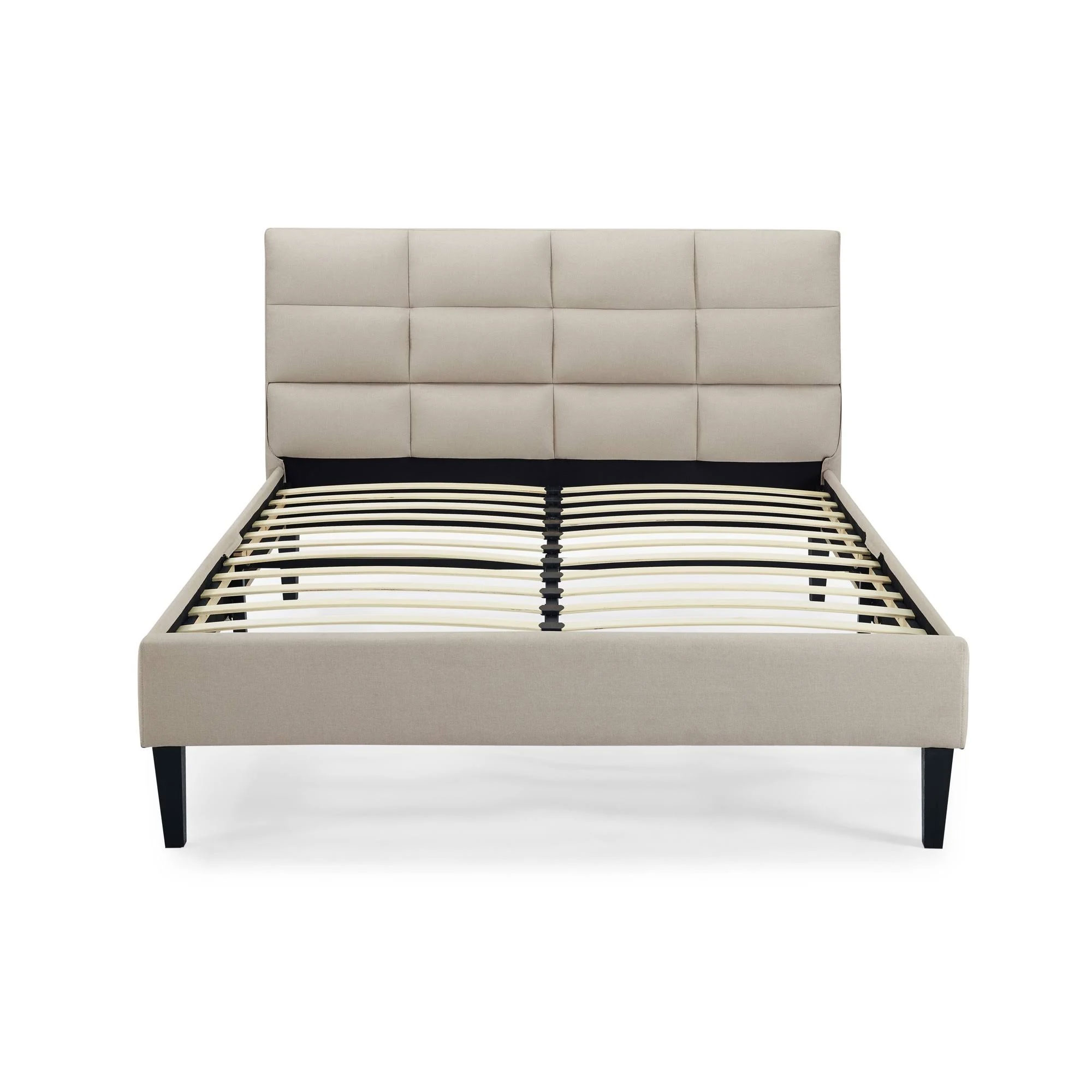 Zoey Platform Bed In A Box Beige By Lifestyle Solutions 3932